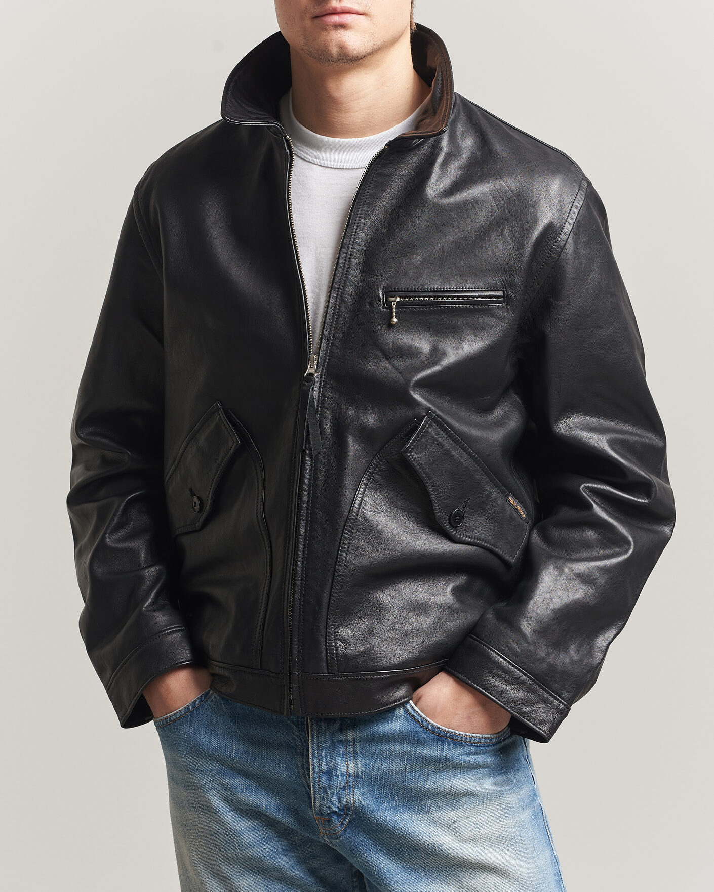 Herre | Jakker | Nudie Jeans | Blake Leather Jacket Black