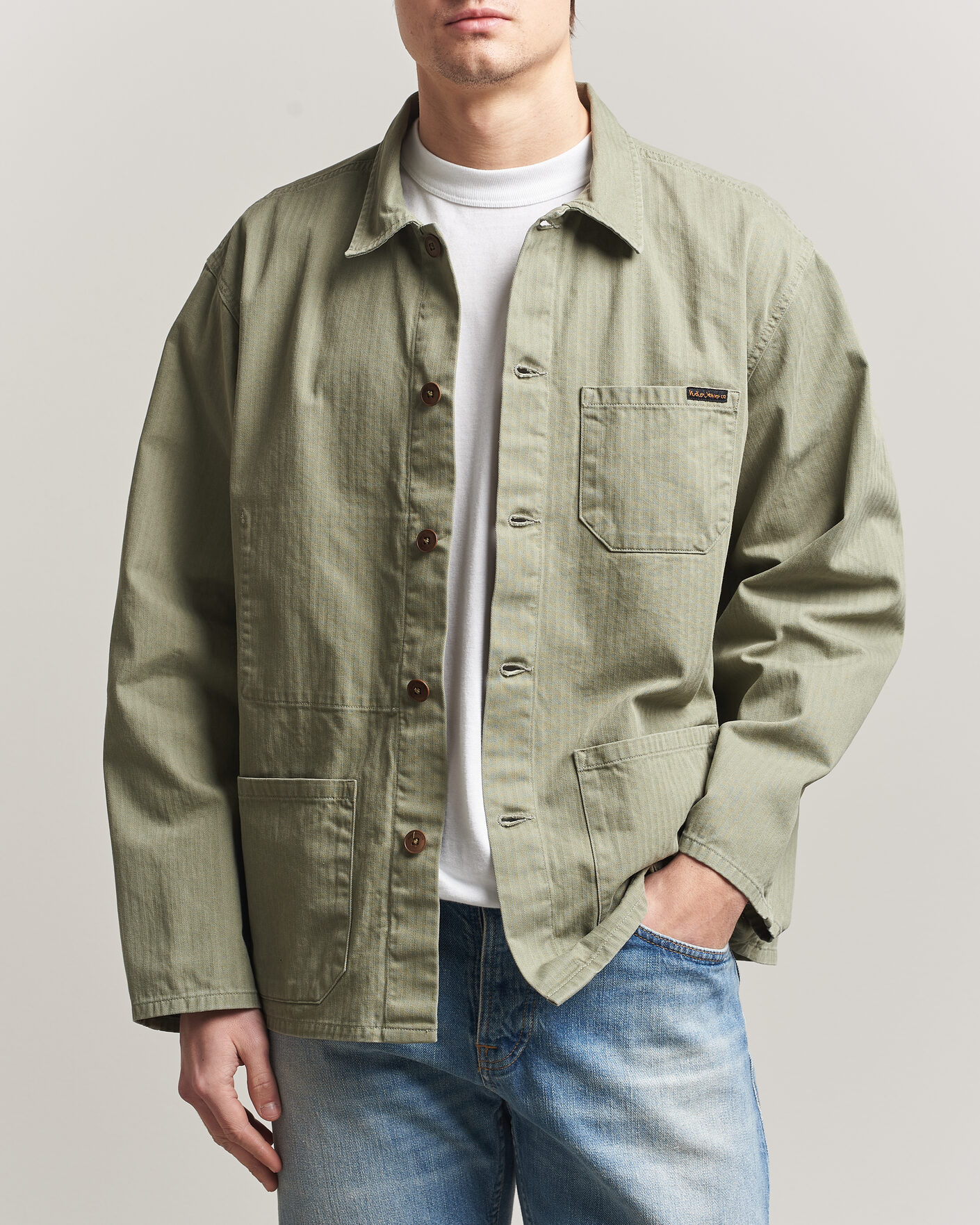 Herre | Skjorter | Nudie Jeans | Buddy Chore Jacket Pale Green