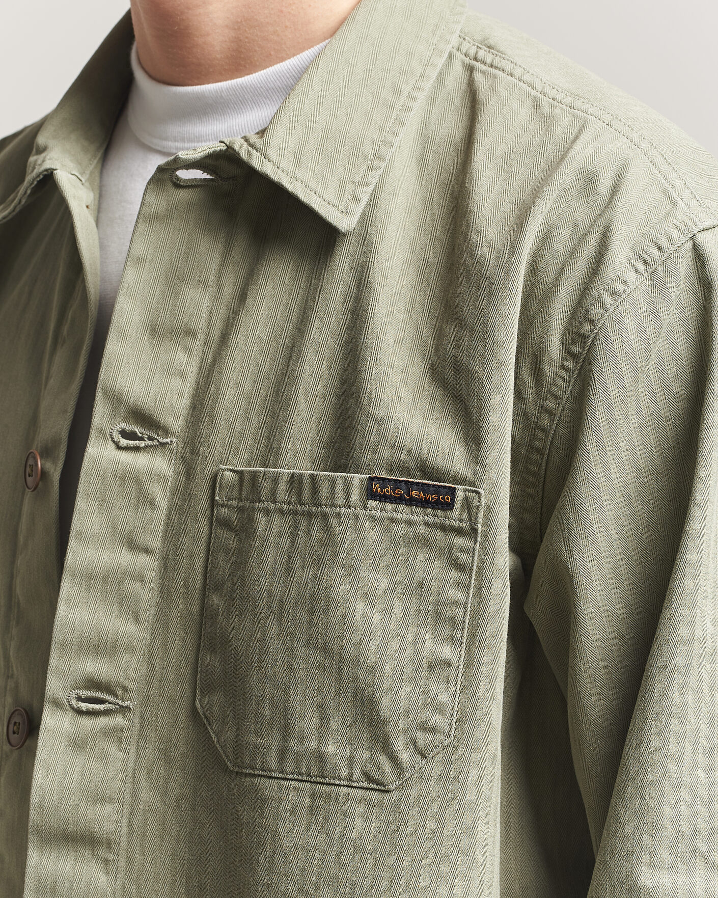 Herre | Skjorter | Nudie Jeans | Buddy Chore Jacket Pale Green