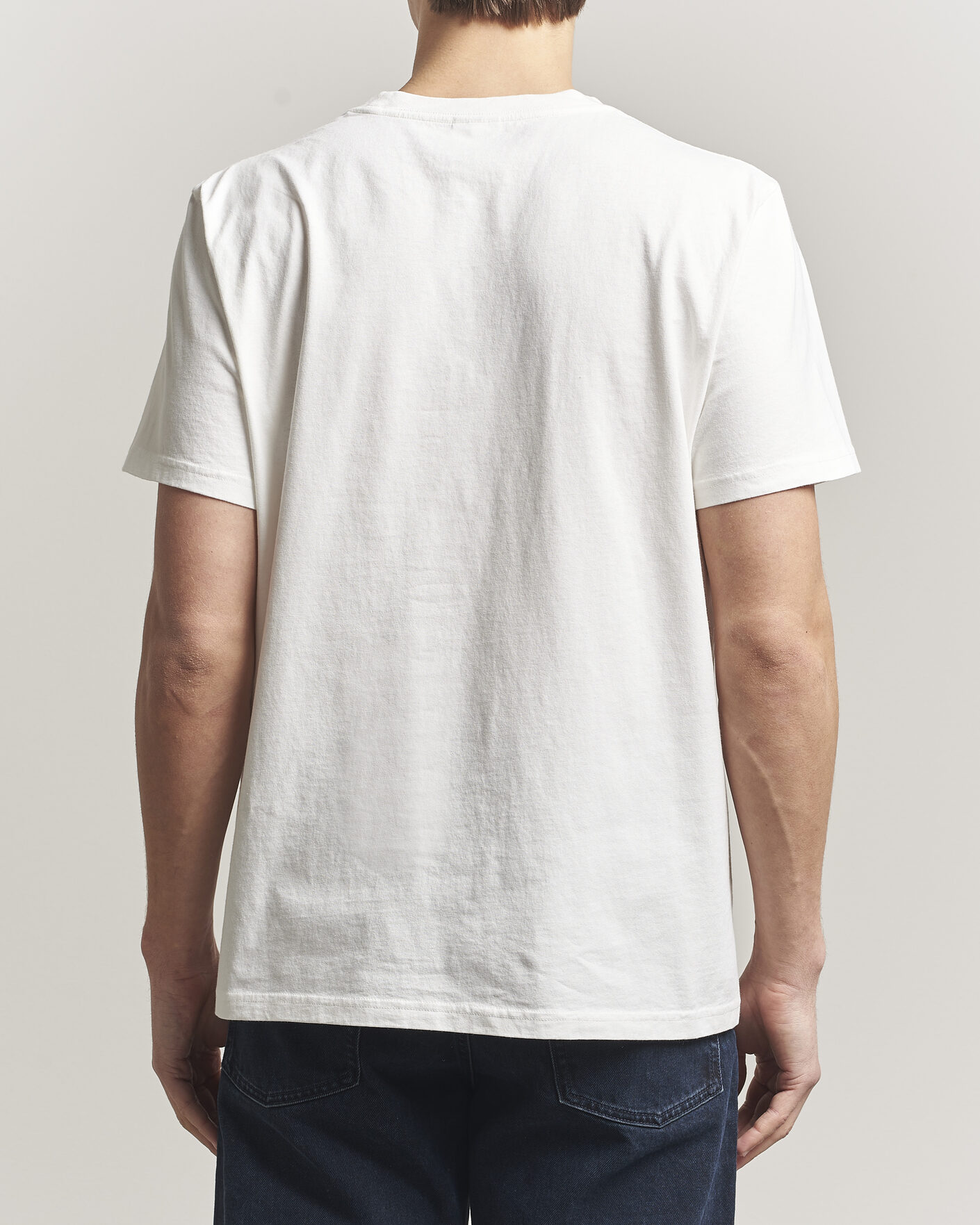 Herre | T-Shirts | Nudie Jeans | Roy Printed T-Shirt Chalk White