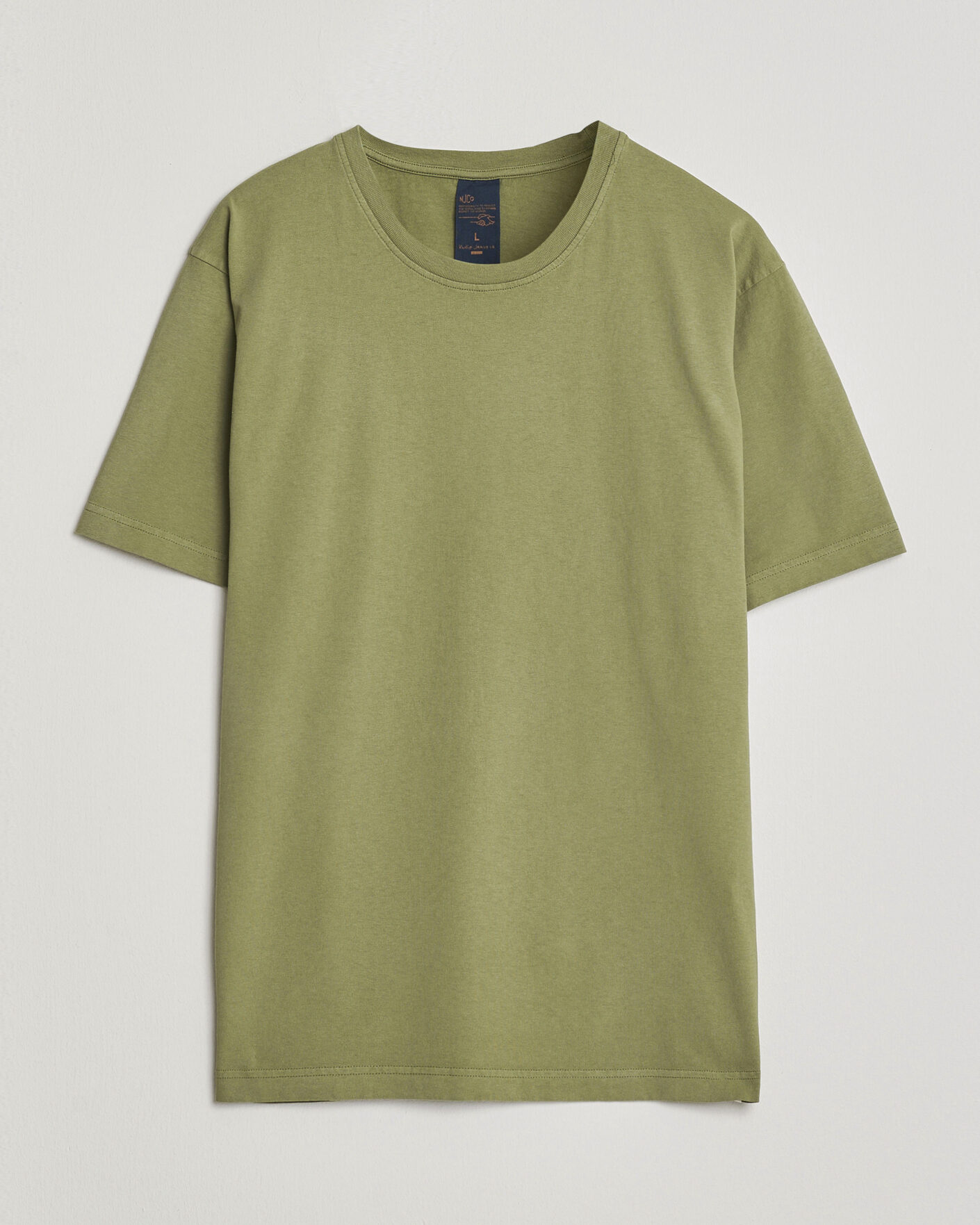 Herre | T-Shirts | Nudie Jeans | Uno Everyday Crew Neck T-Shirt Green