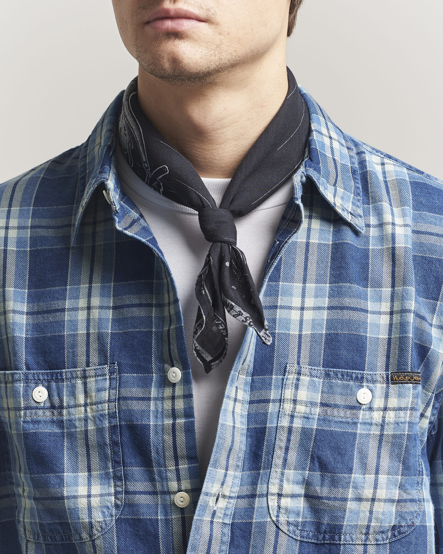 Herre | Scarves | Nudie Jeans | Ingrid Printed Bandana Black