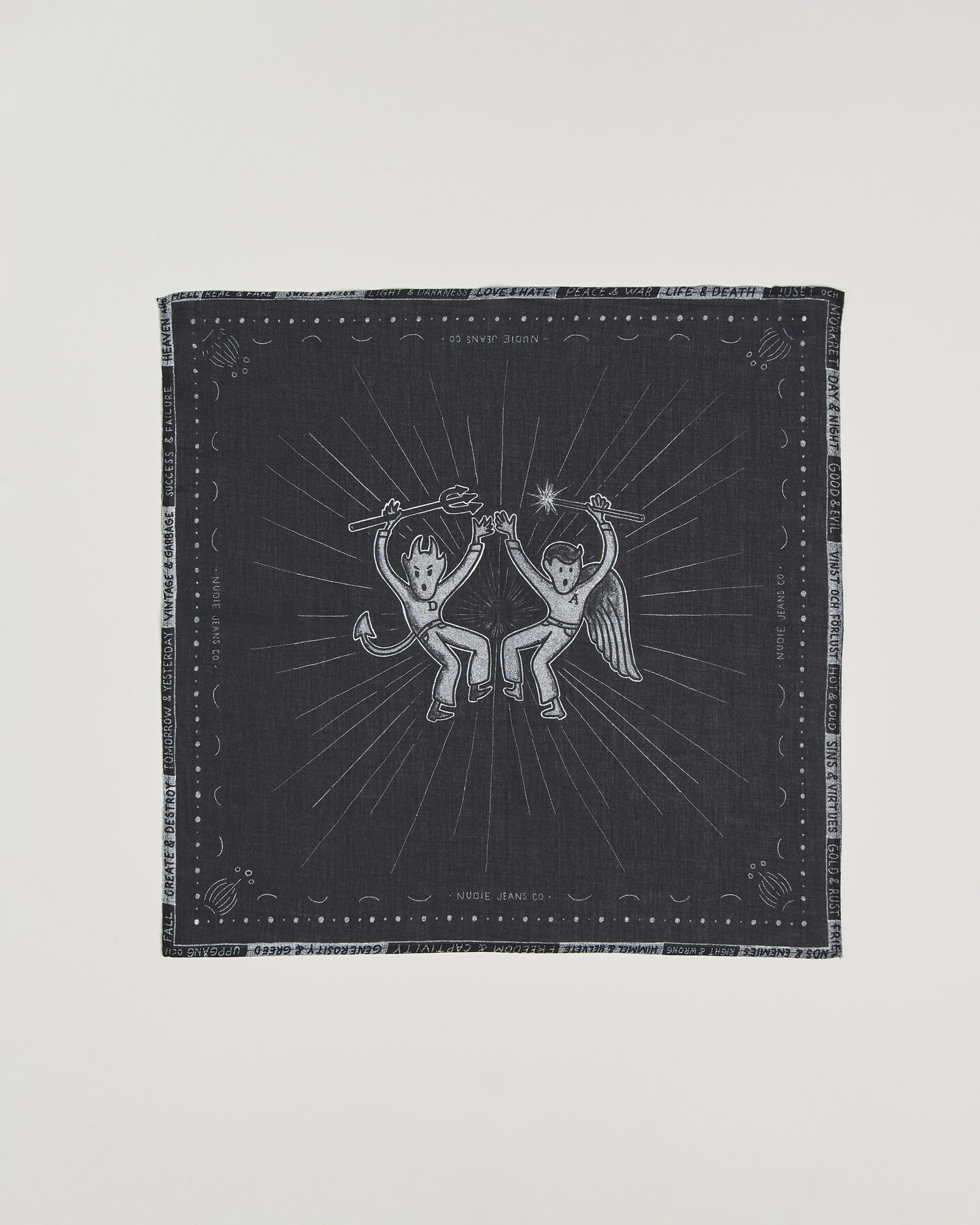 Herre | Scarves | Nudie Jeans | Ingrid Printed Bandana Black