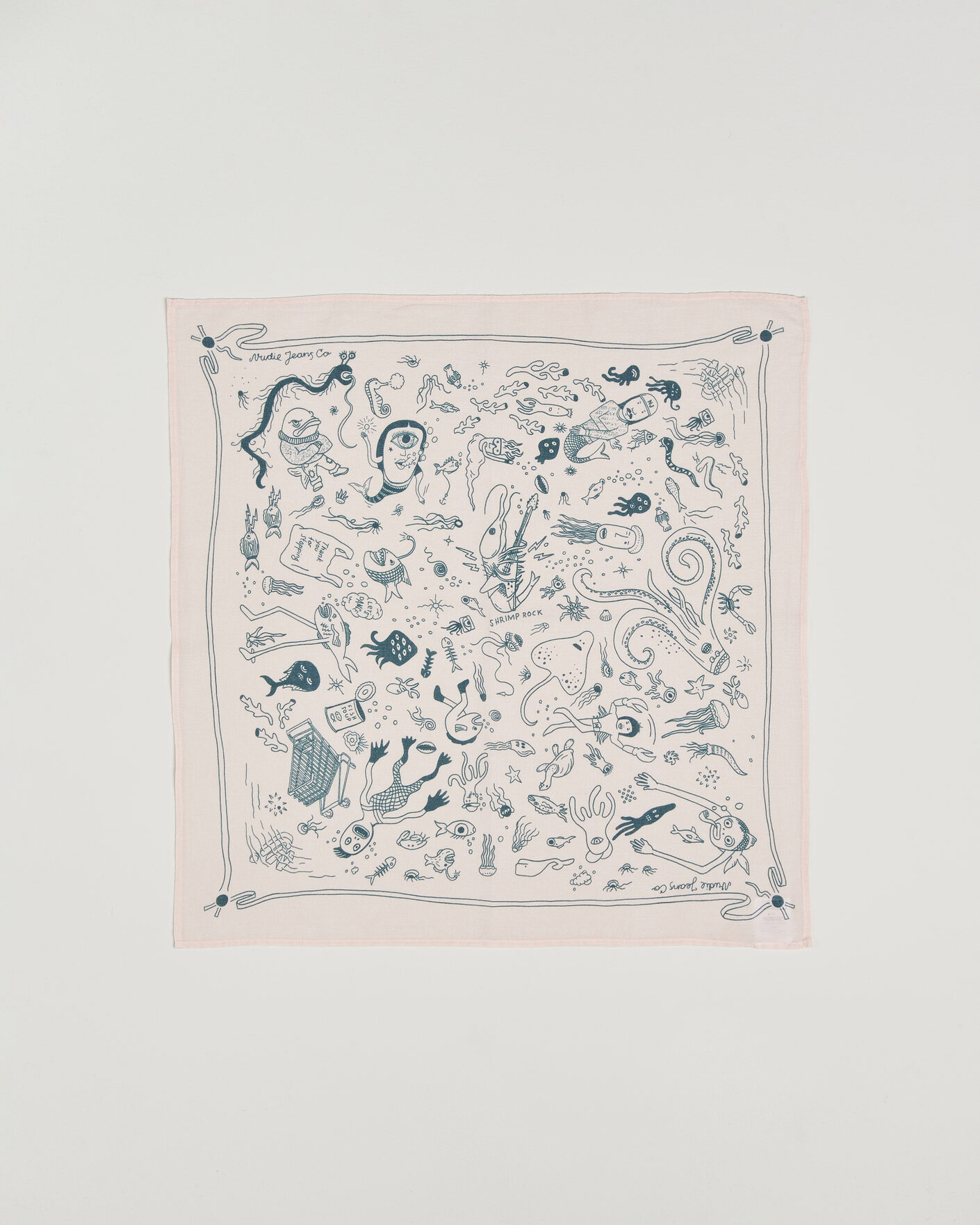 Herre | Scarves | Nudie Jeans | Ingrid Printed Bandana Pink