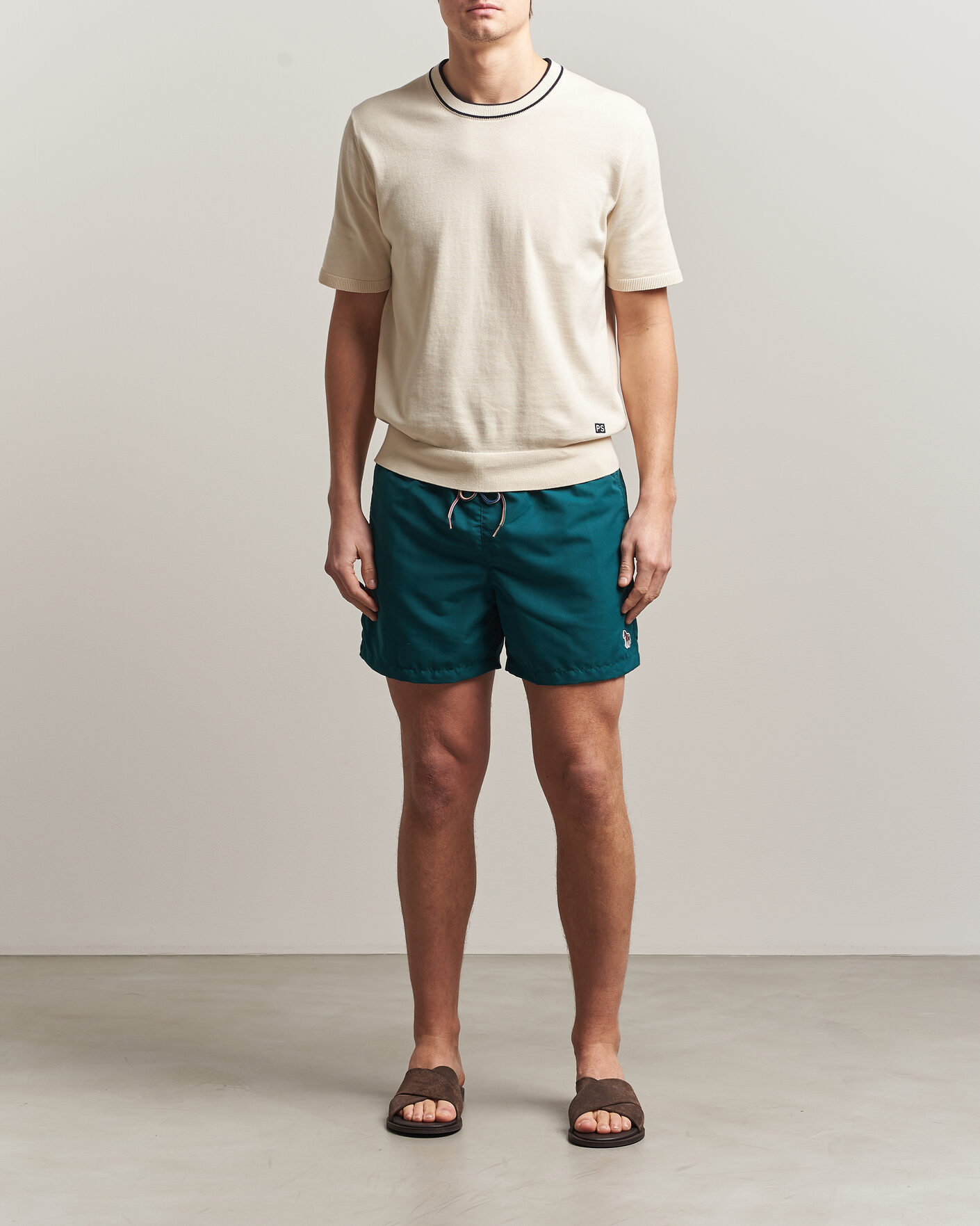 Herre | Badeshorts | Paul Smith | Zebra Swimshorts Dark Green