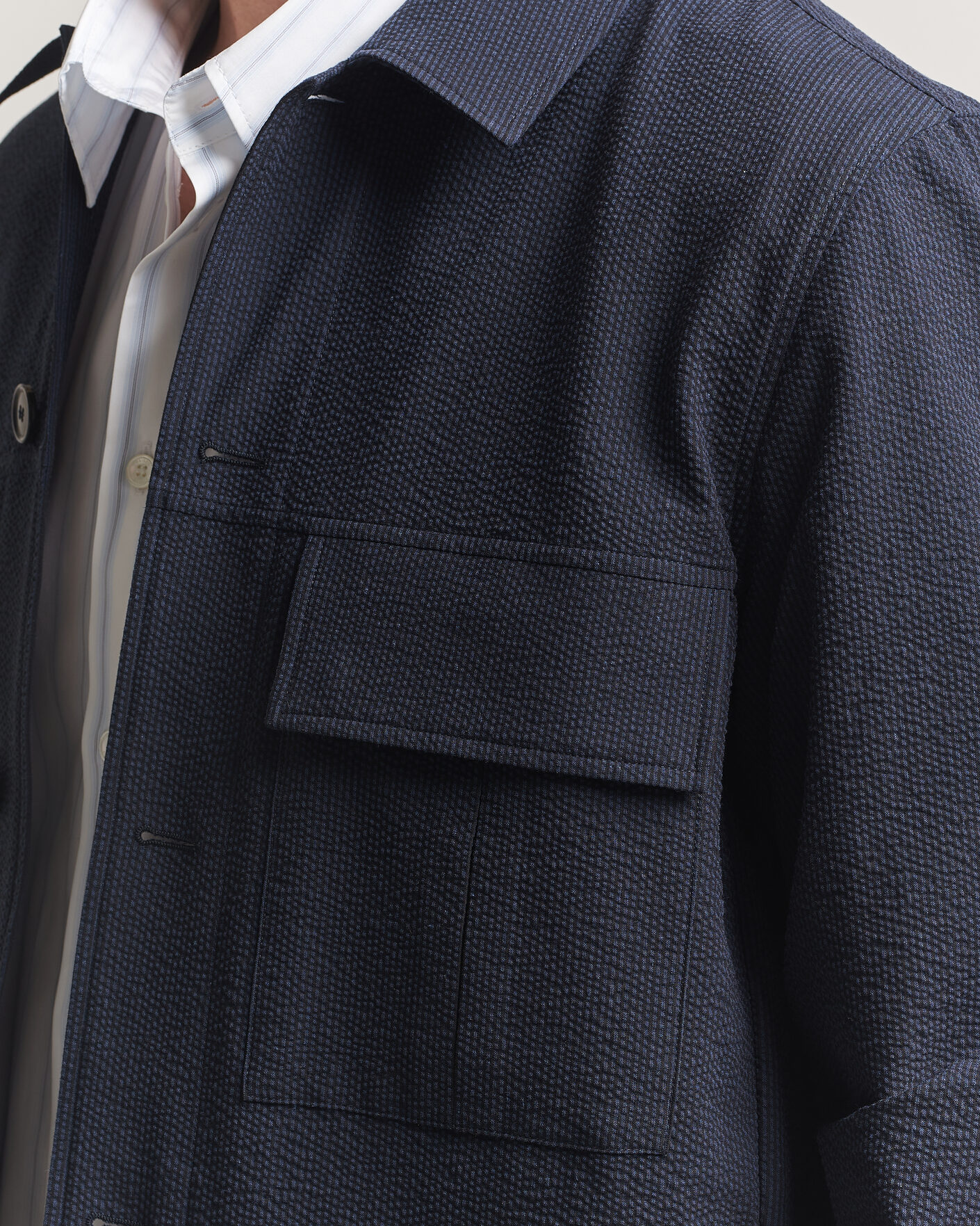 Herre | Skjorter | Paul Smith | Cotton Overshirt Navy