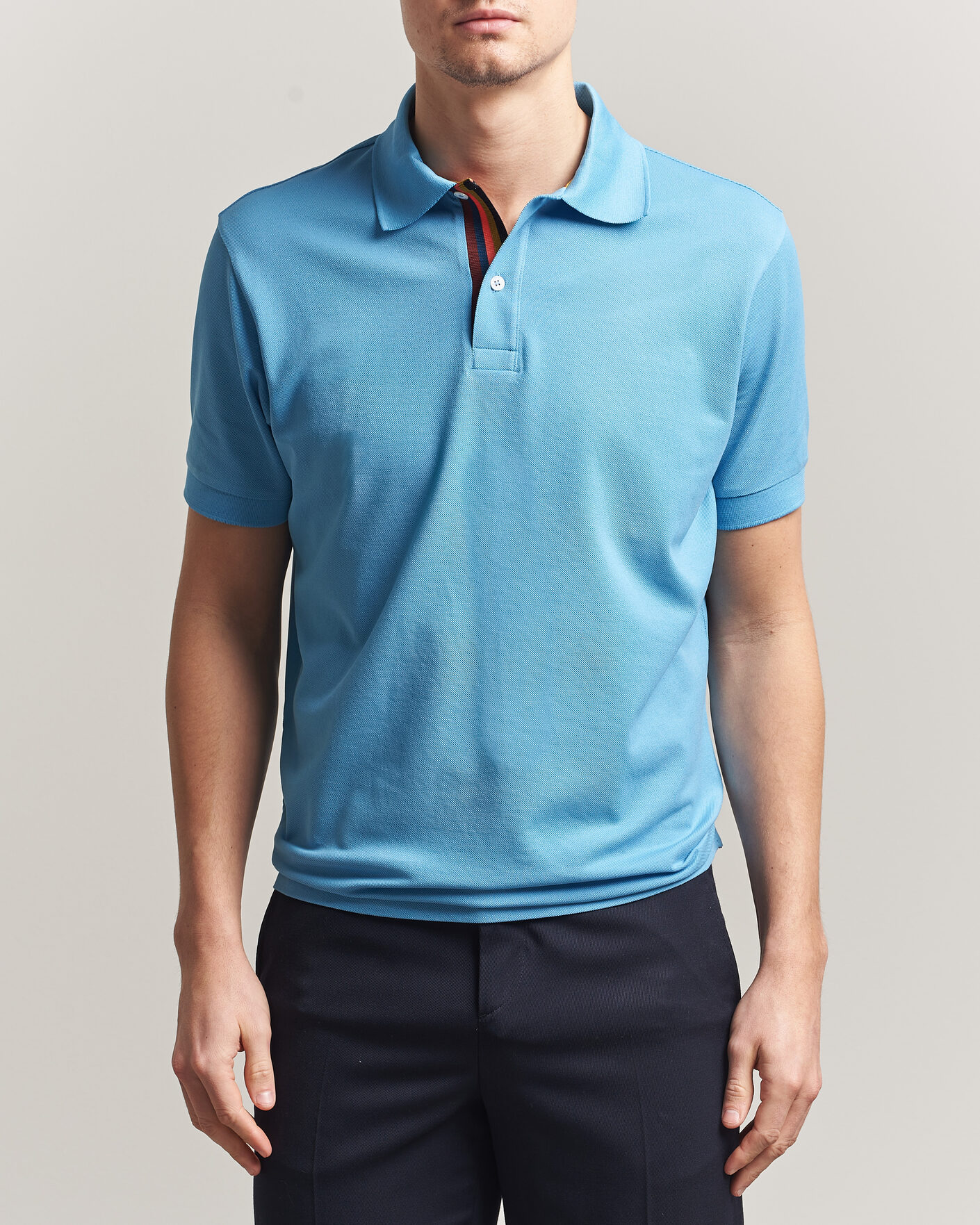 Herre | Pikéer | Paul Smith | Placket Stripe Polo Blue