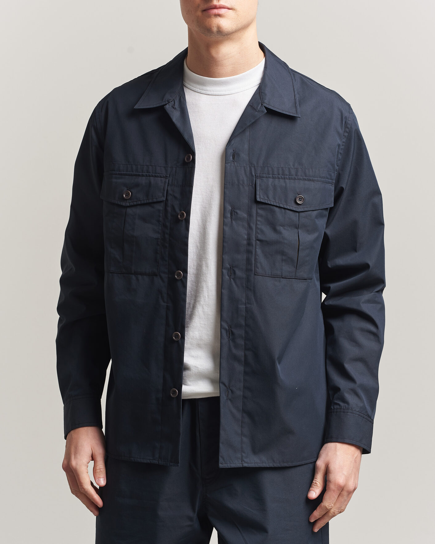 Herre | Skjorter | PS Paul Smith | Casual Cotton Overshirt Navy