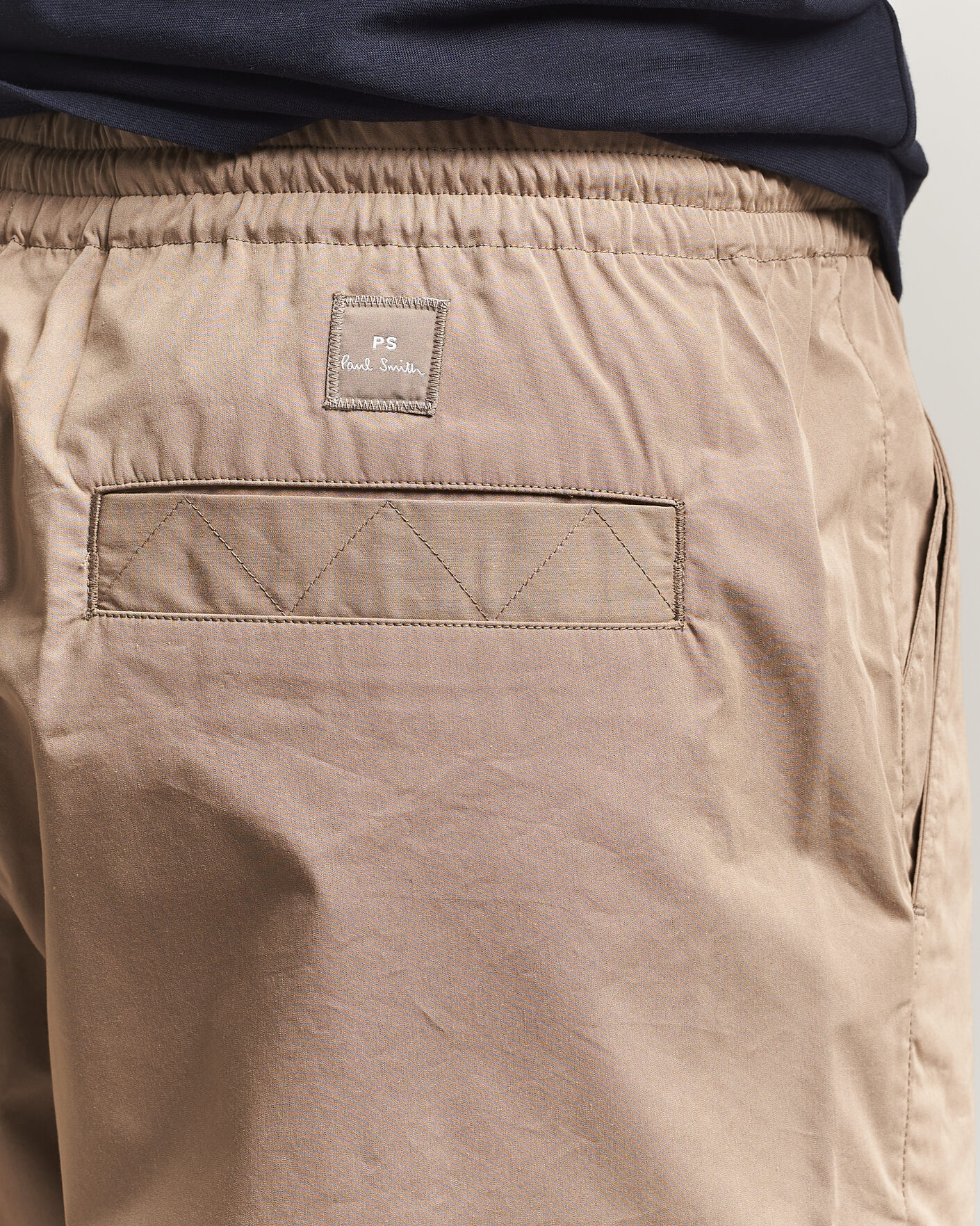 Herre | Bukser | PS Paul Smith | Casual Cotton Drawstring Trousers Beige