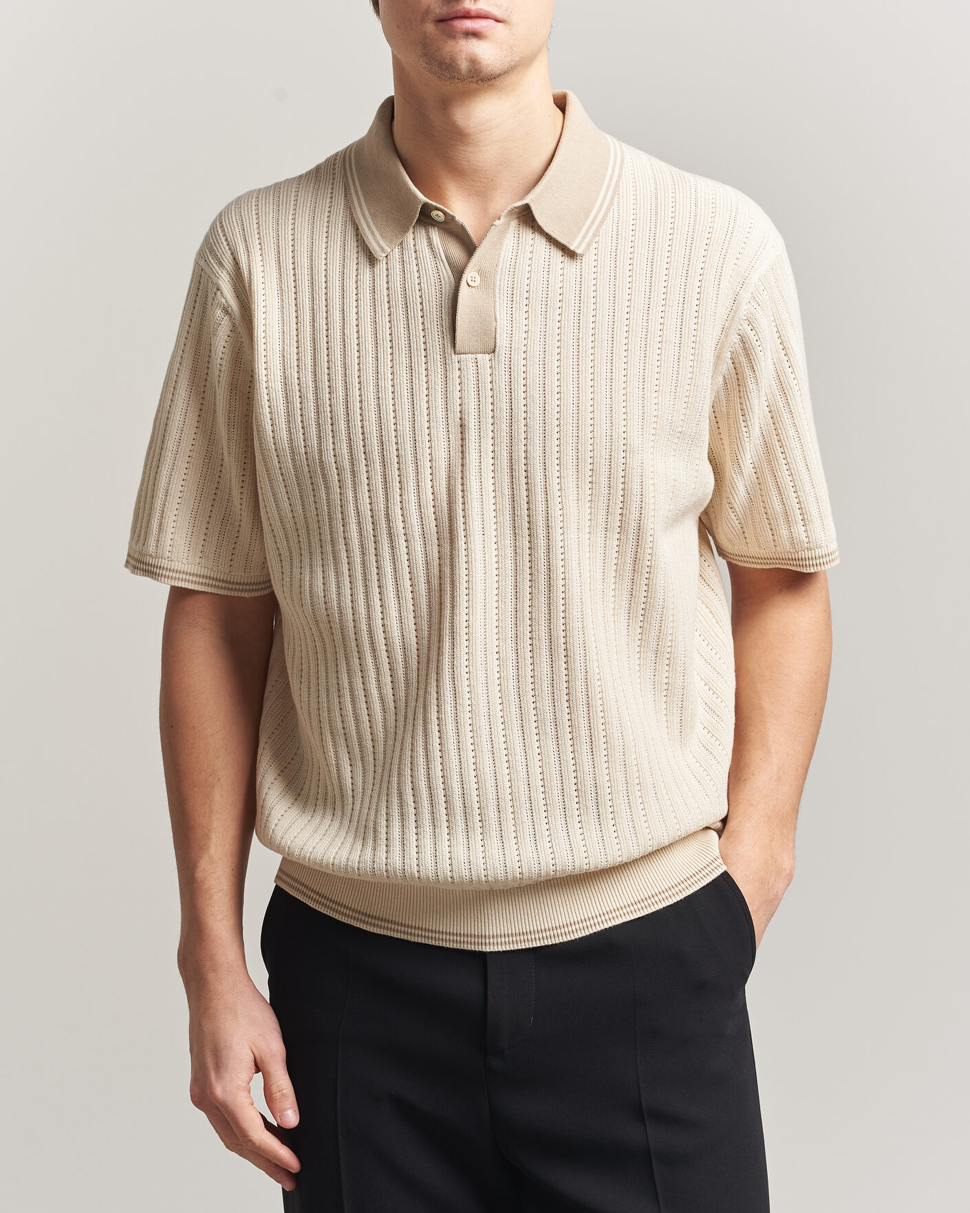 Herre | Pikéer | PS Paul Smith | Cotton Knitted Polo White