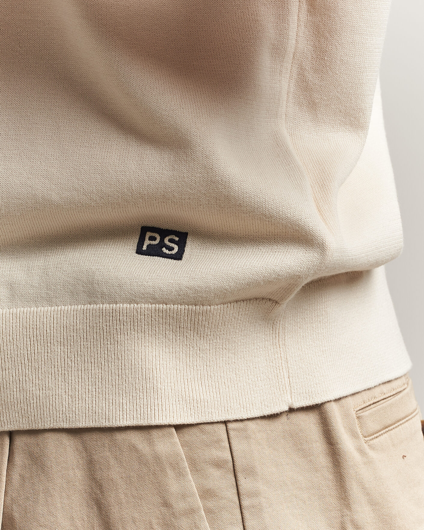 Herre | T-Shirts | PS Paul Smith | Cotton Knitted T-Shirt White