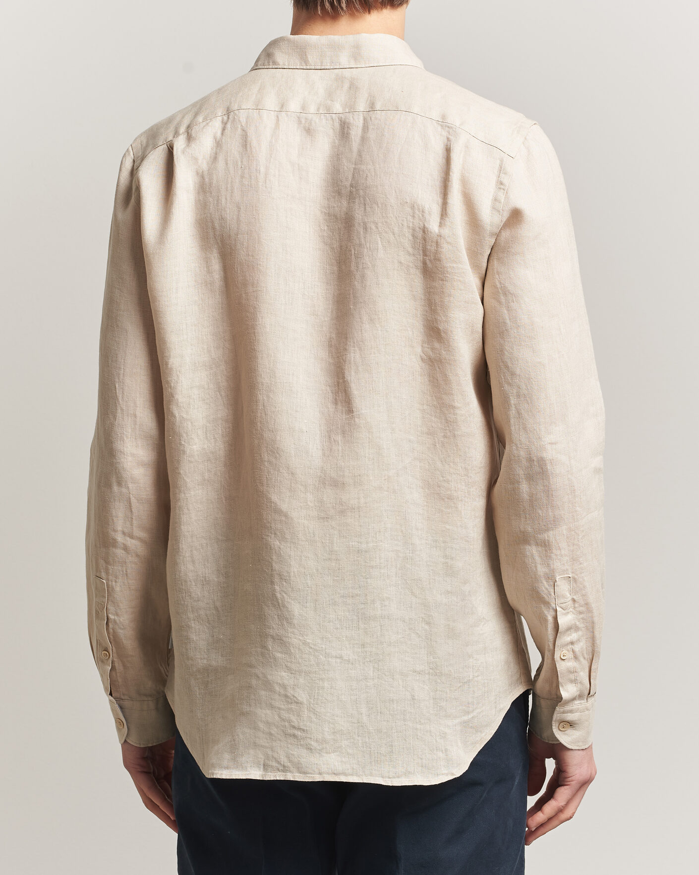Herre | Skjorter | PS Paul Smith | Tailored Fit Linen Shirt Beige