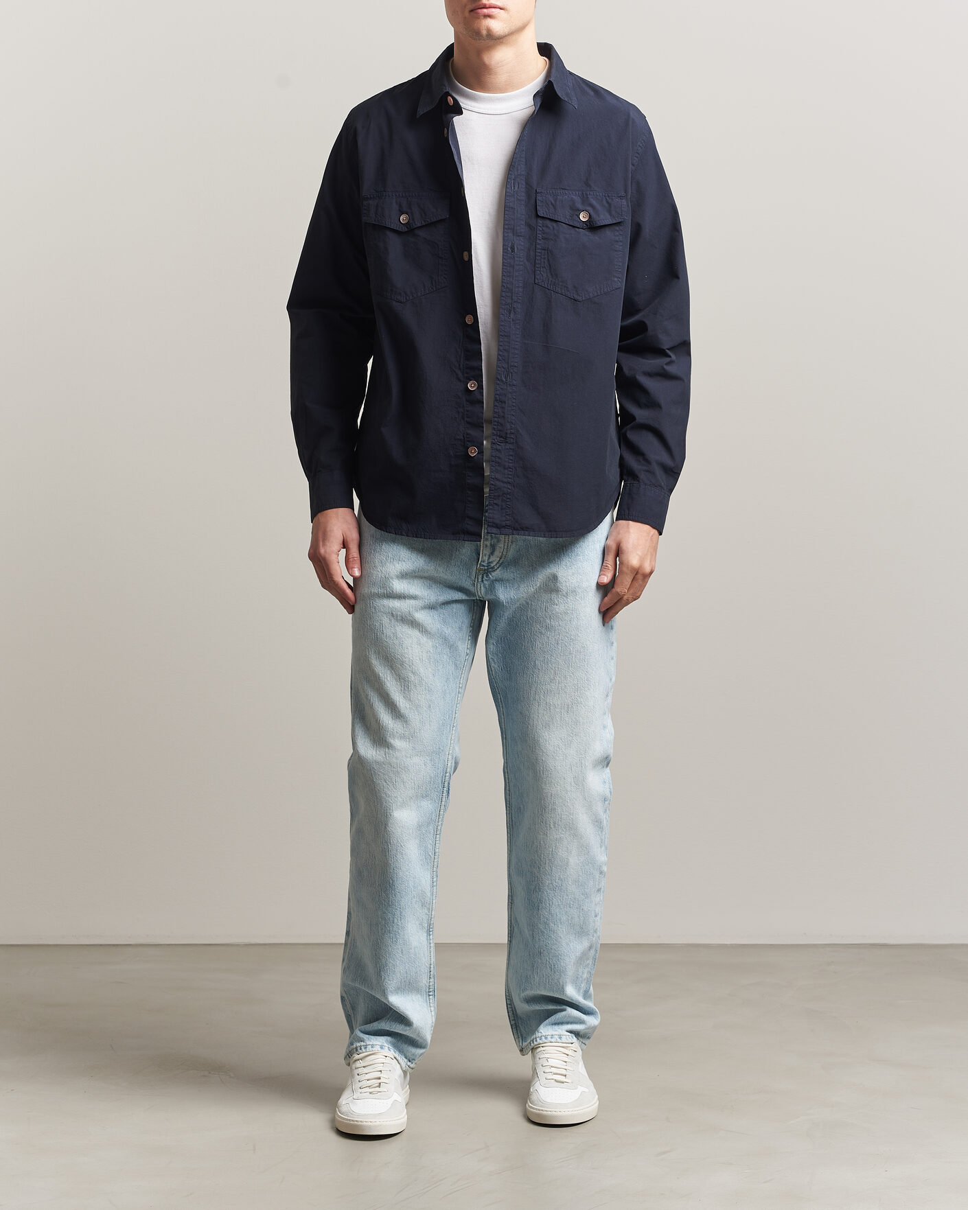Herre | Skjorter | PS Paul Smith | Cotton Pocket Overshirt Navy
