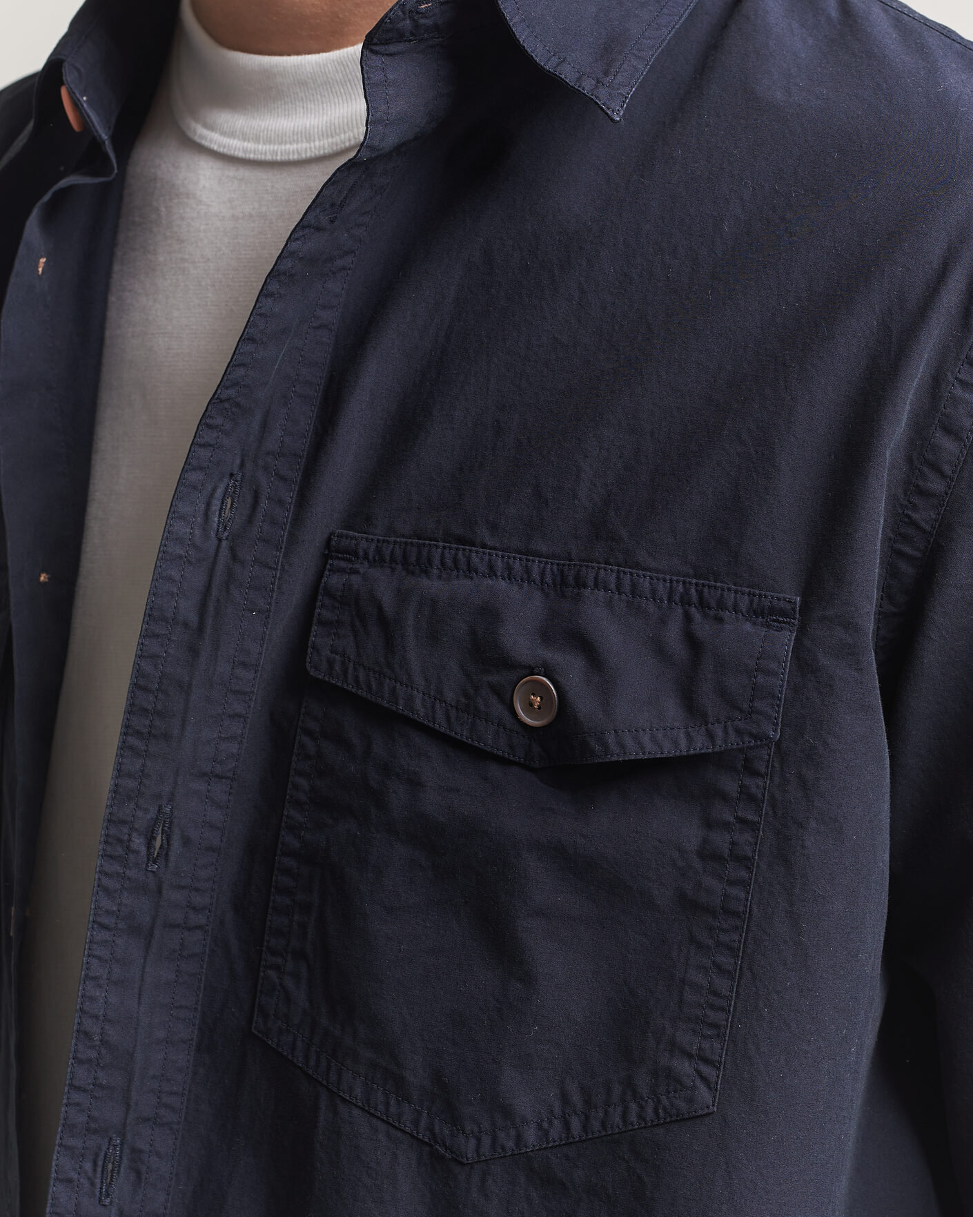 Herre | Skjorter | PS Paul Smith | Cotton Pocket Overshirt Navy