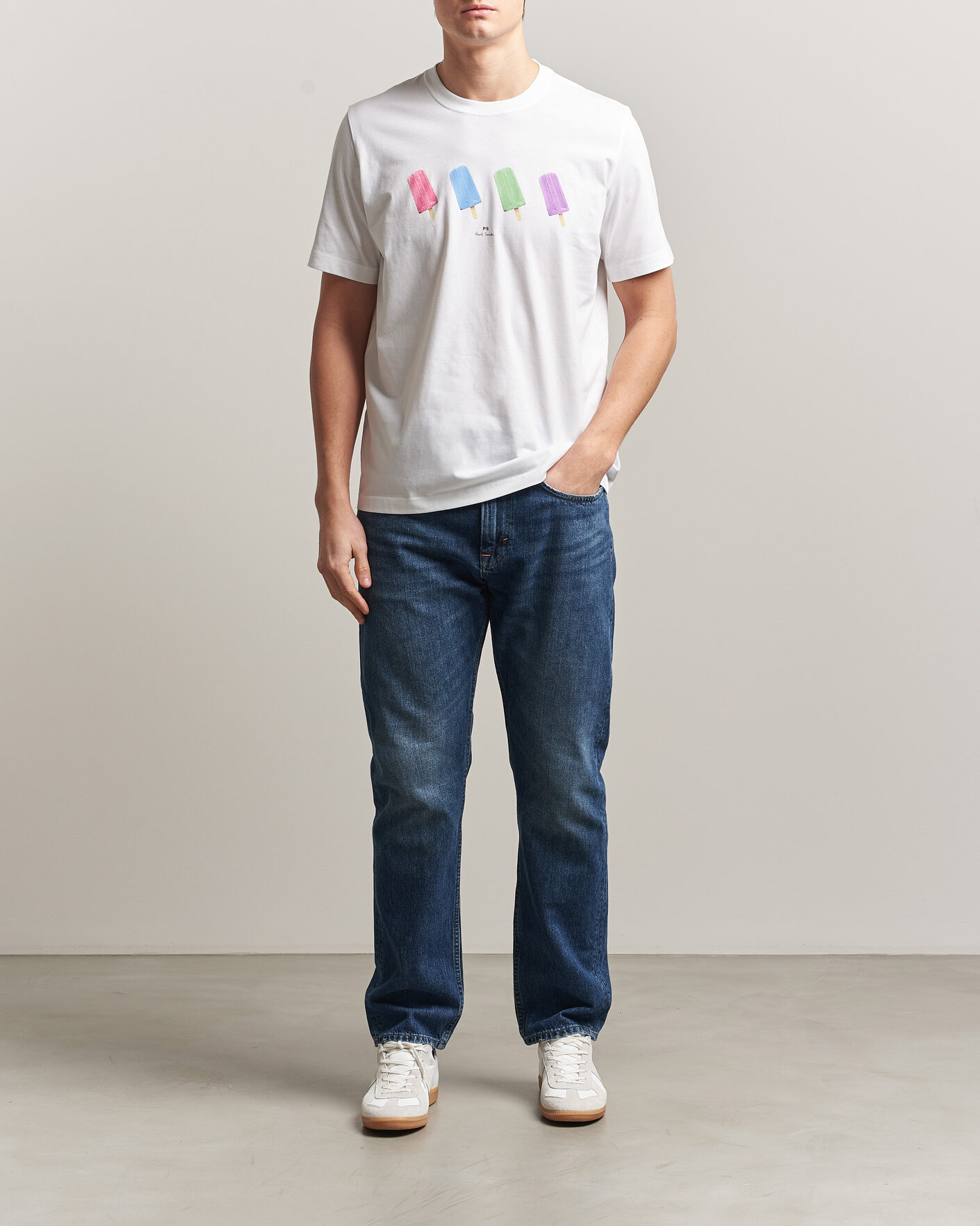 Herre | T-Shirts | PS Paul Smith | Lollies Printed T-Shirt White