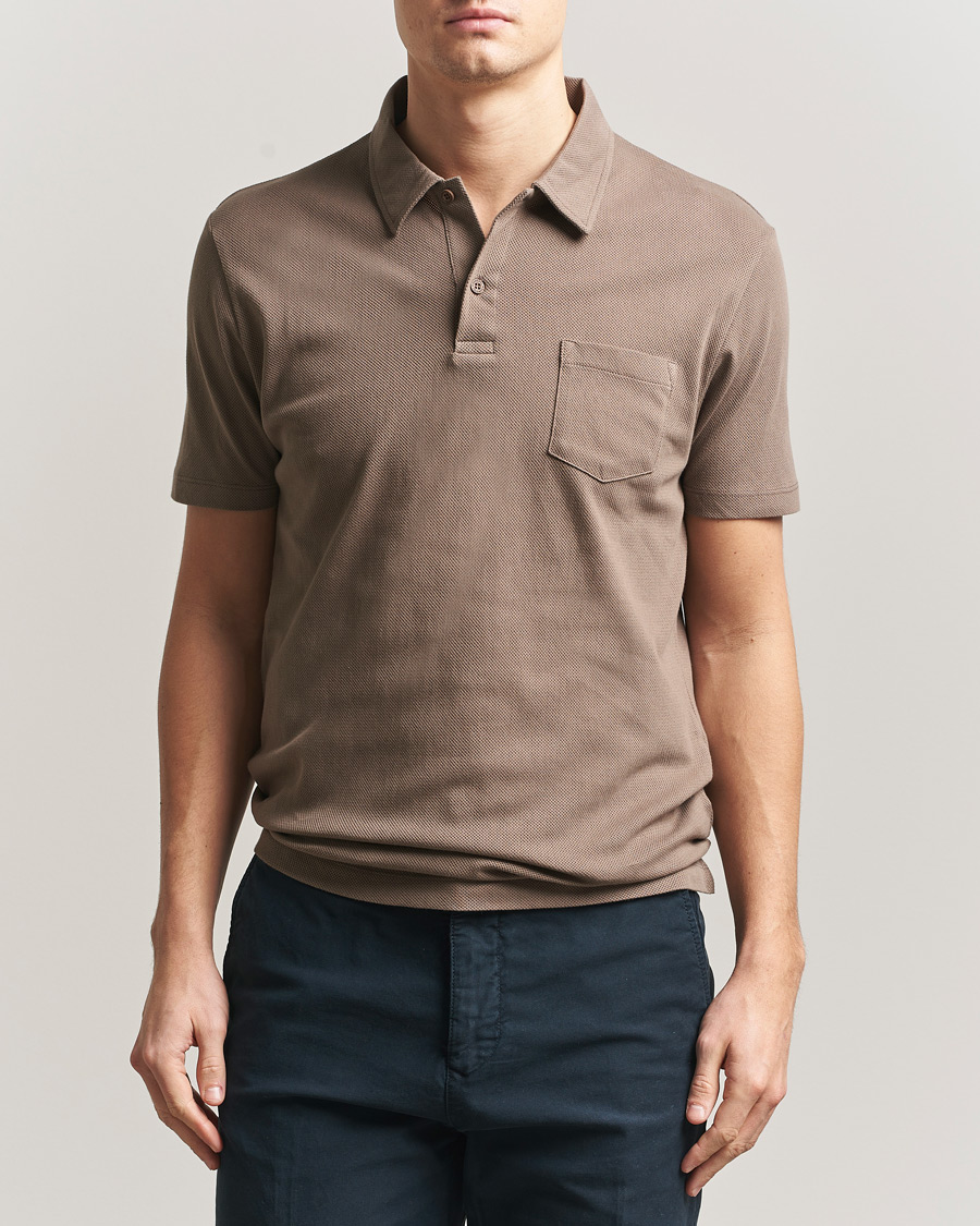 Herre | Pikéer | Sunspel | Riviera Polo Shirt Dark Cedar
