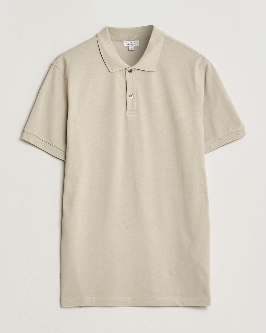 Herre | Pikéer | Sunspel | Supima Cotton Short Sleeve Pique Polo Hazelwood