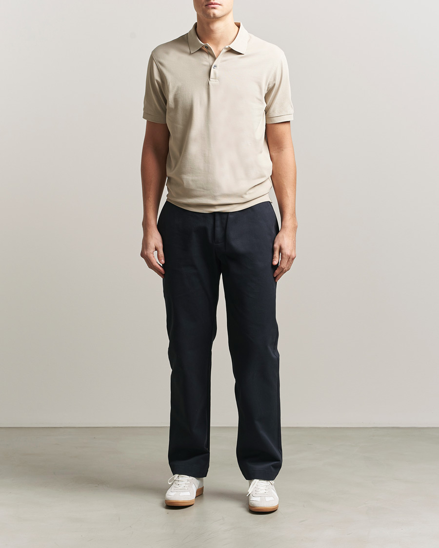 Herre | Pikéer | Sunspel | Supima Cotton Short Sleeve Pique Polo Hazelwood
