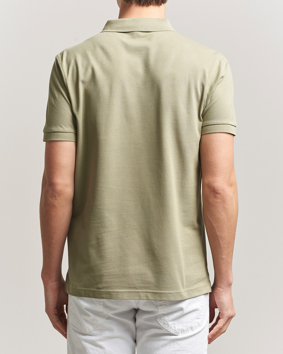Herre | Pikéer | Sunspel | Supima Cotton Short Sleeve Pique Polo Pistachio