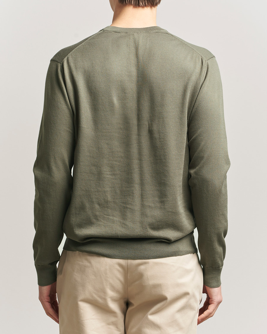 Herre | Gensere | Sunspel | Lightweight Knitted Cotton Crew Khaki