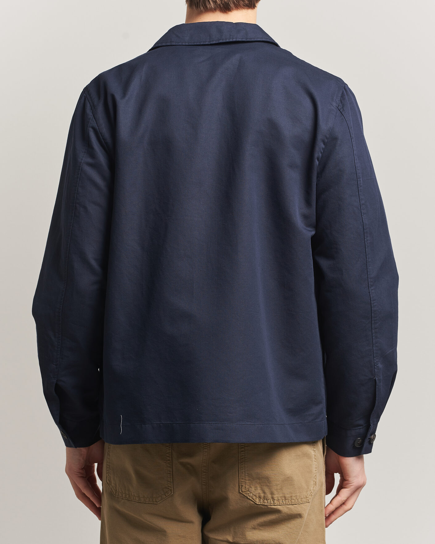 Herre | Jakker | Sunspel | Cotton/Linen Jacket Navy