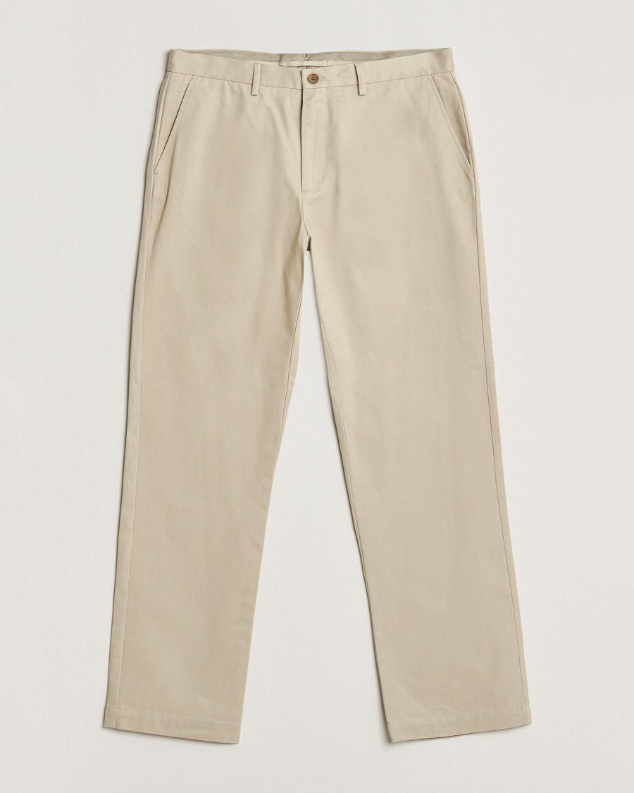 Herre | Bukser | Sunspel | Soft Cotton Drill Trousers Light Stone
