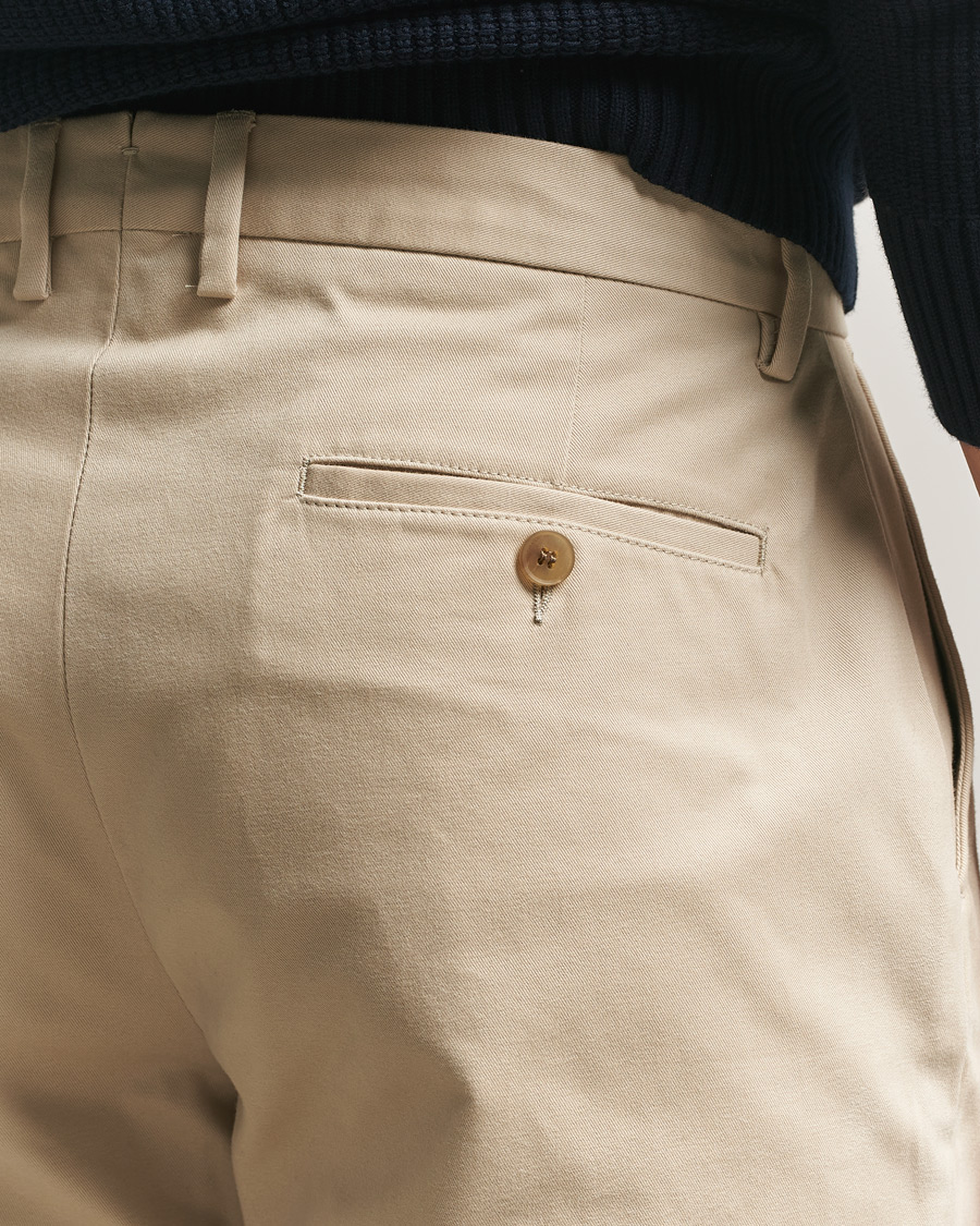 Herre | Bukser | Sunspel | Soft Cotton Drill Trousers Light Stone