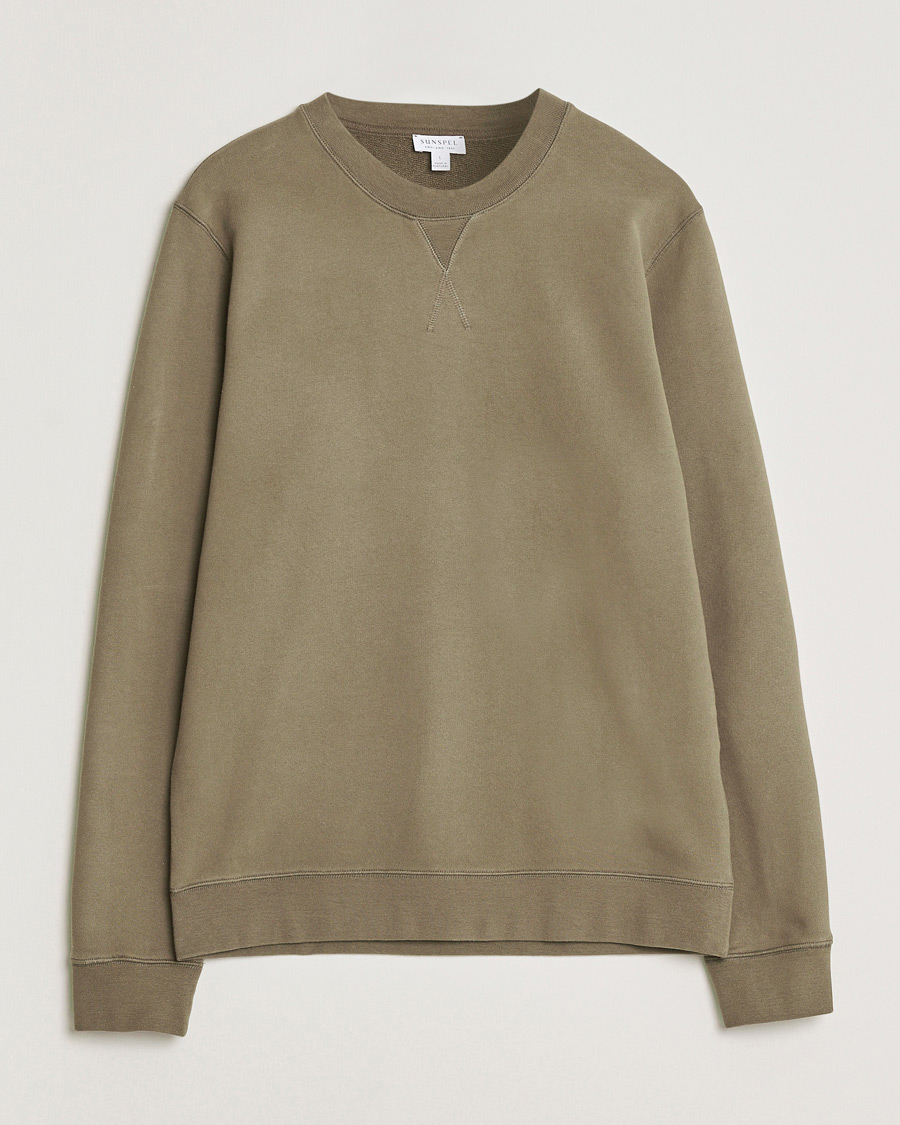 Herre | Gensere | Sunspel | Loopback Sweatshirt Dark Cedar