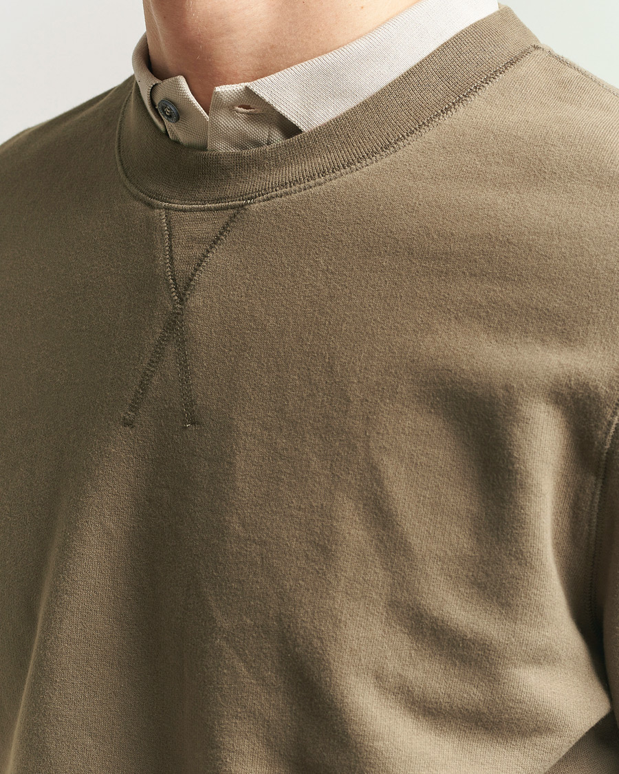 Herre | Gensere | Sunspel | Loopback Sweatshirt Dark Cedar
