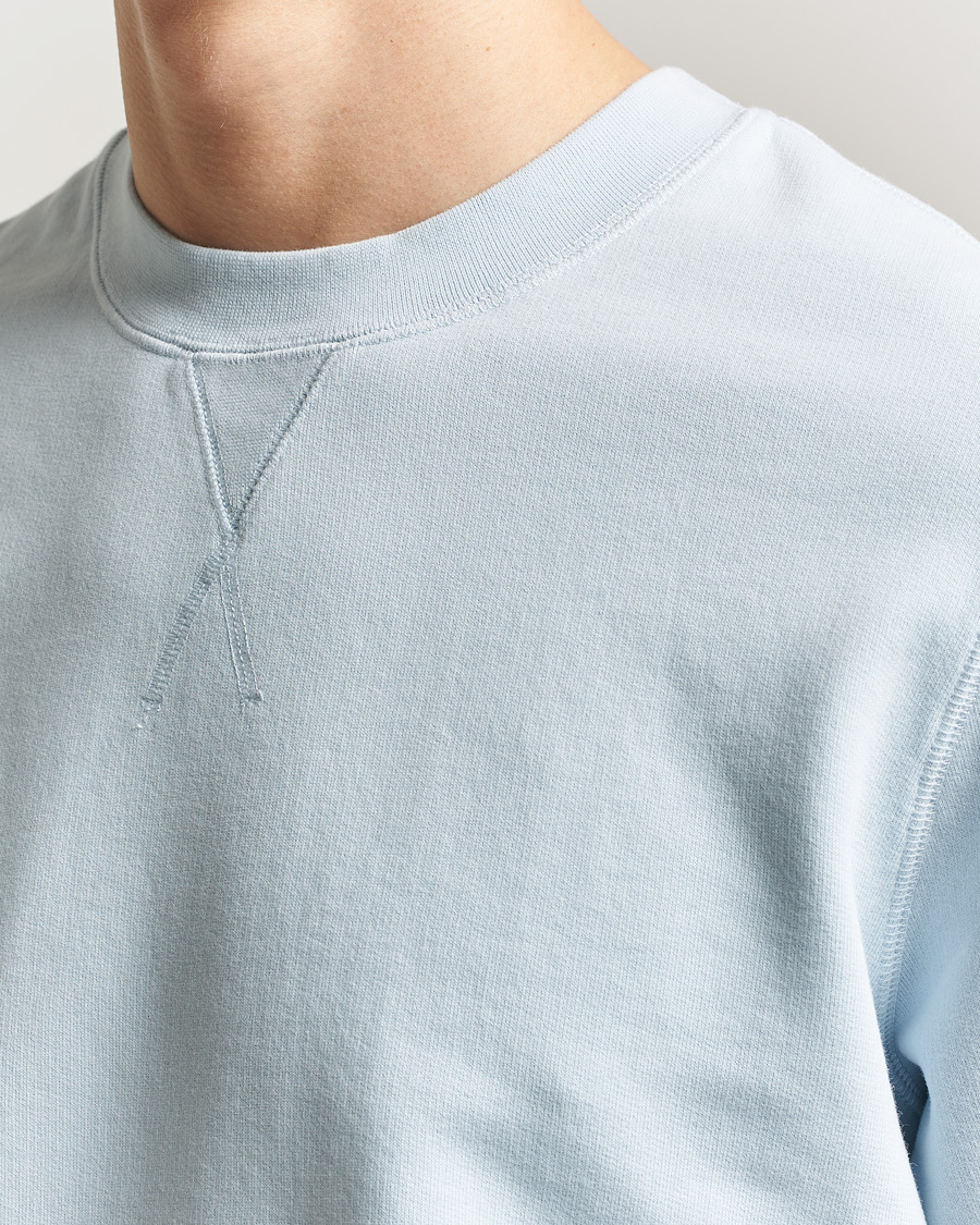 Herre | Gensere | Sunspel | Loopback Sweatshirt Pastel Blue