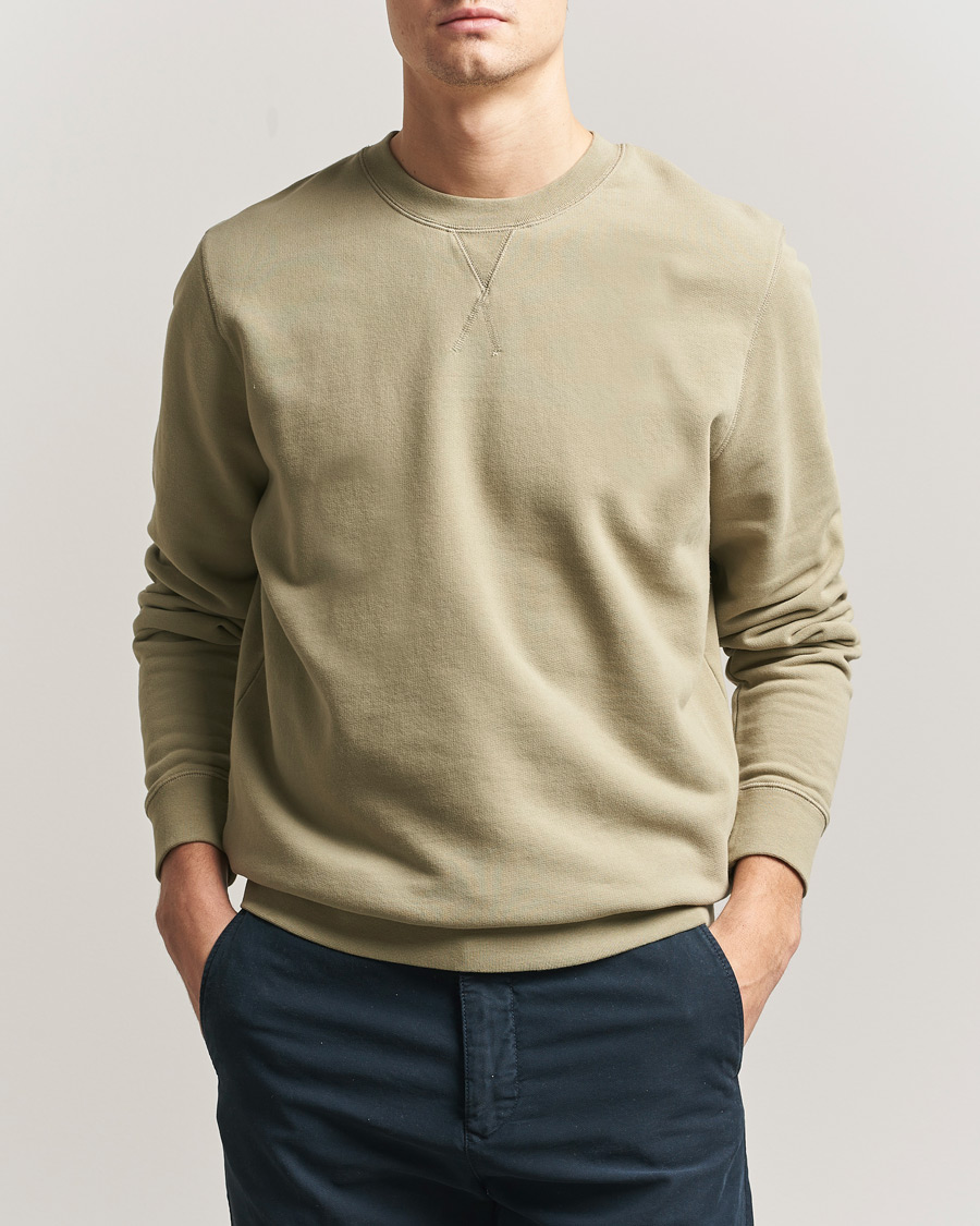 Herre | Gensere | Sunspel | Loopback Sweatshirt Pistachio