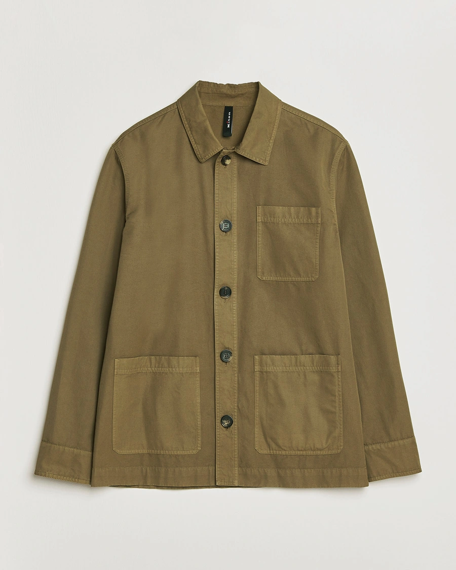 Herre | Jakker | Kiton | Cotton Canvas Chore Jacket Military