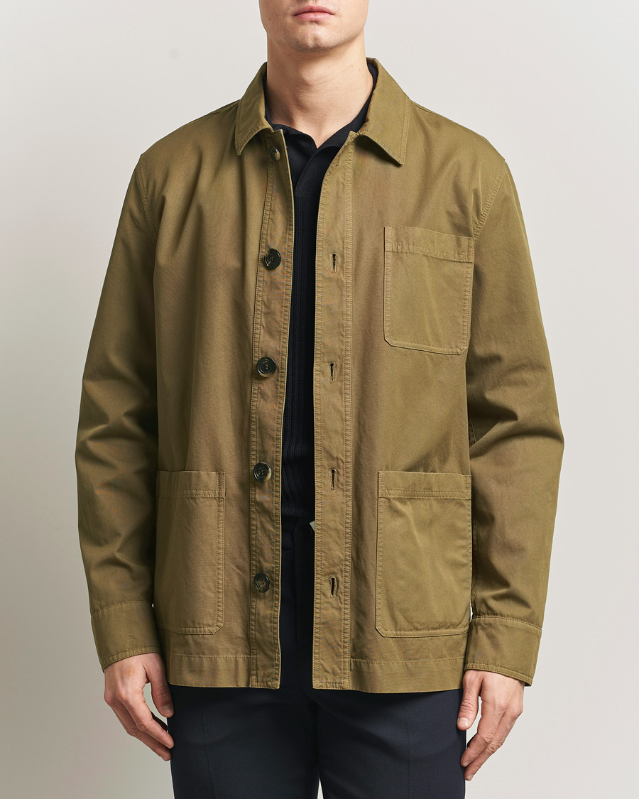 Herre | Jakker | Kiton | Cotton Canvas Chore Jacket Military