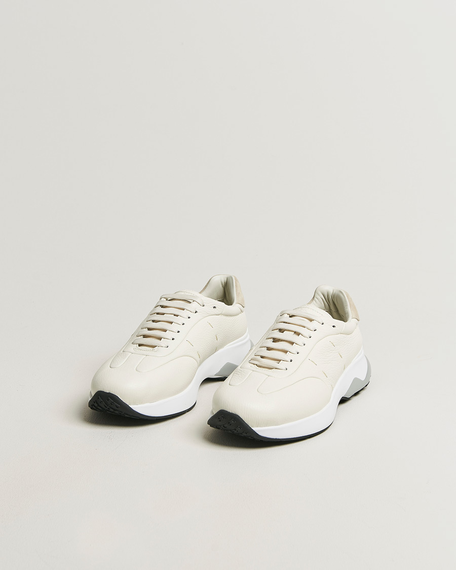 Herre | Sneakers | Kiton | Deerskin Running Sneakers White