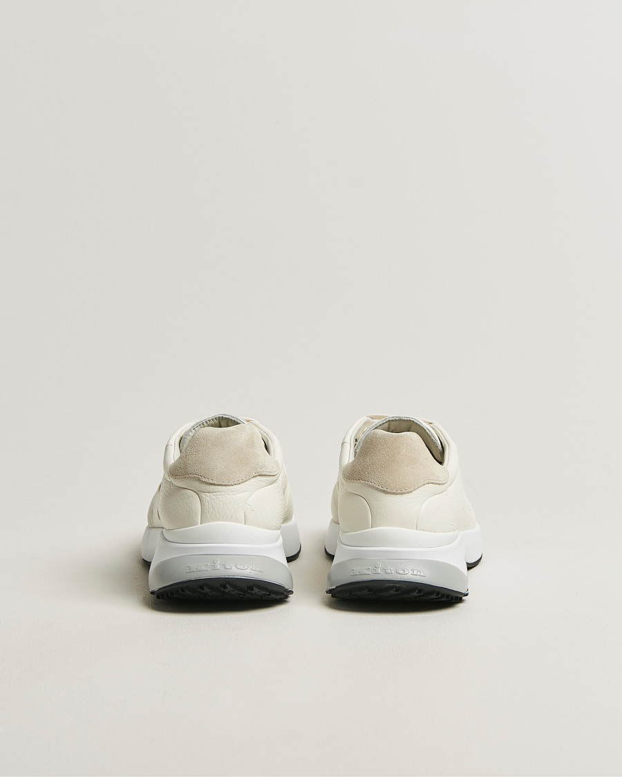 Herre | Sneakers | Kiton | Deerskin Running Sneakers White
