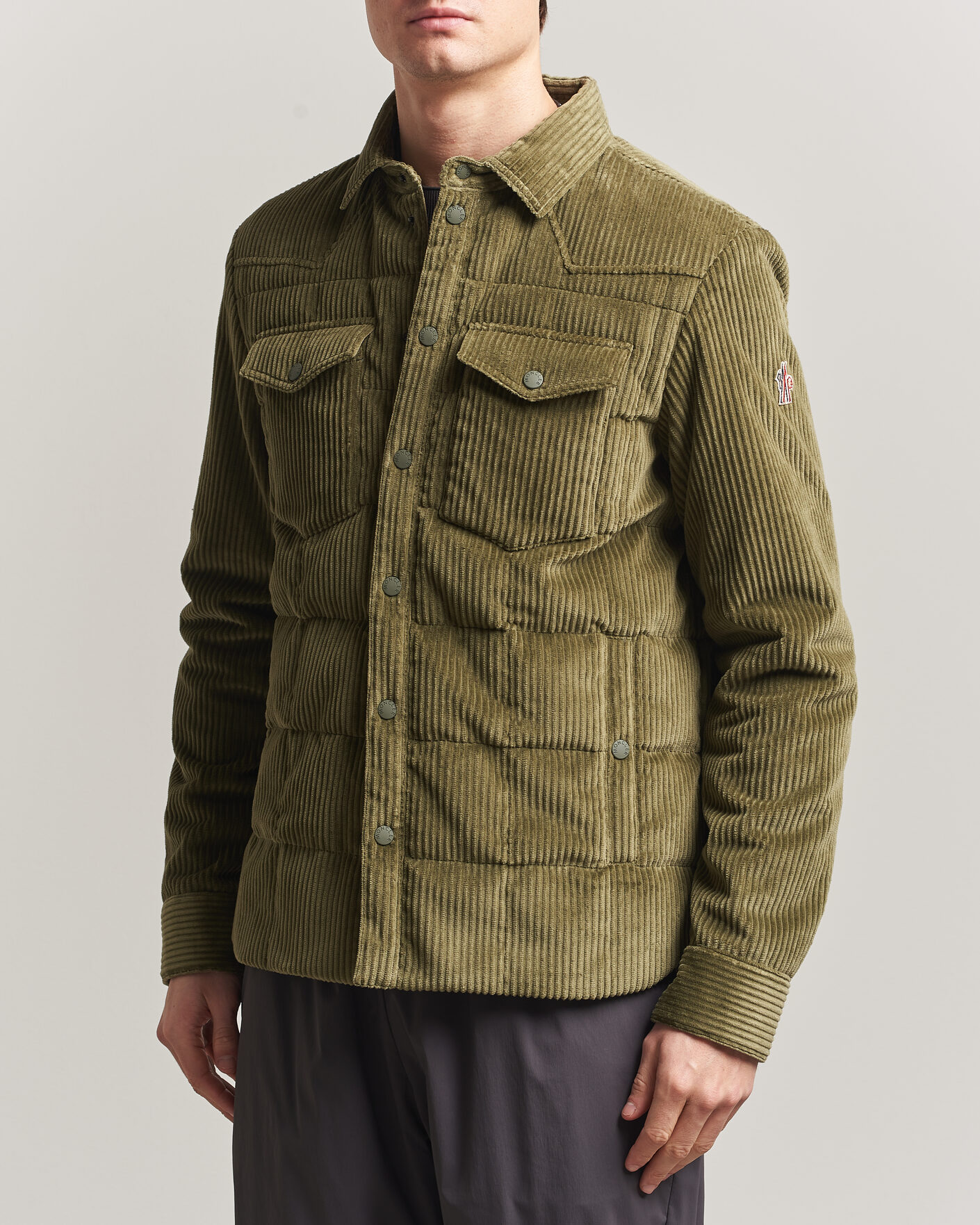 Herre | Jakker | Moncler Grenoble | Gelt Corduroy Shirt Jacket Military Green