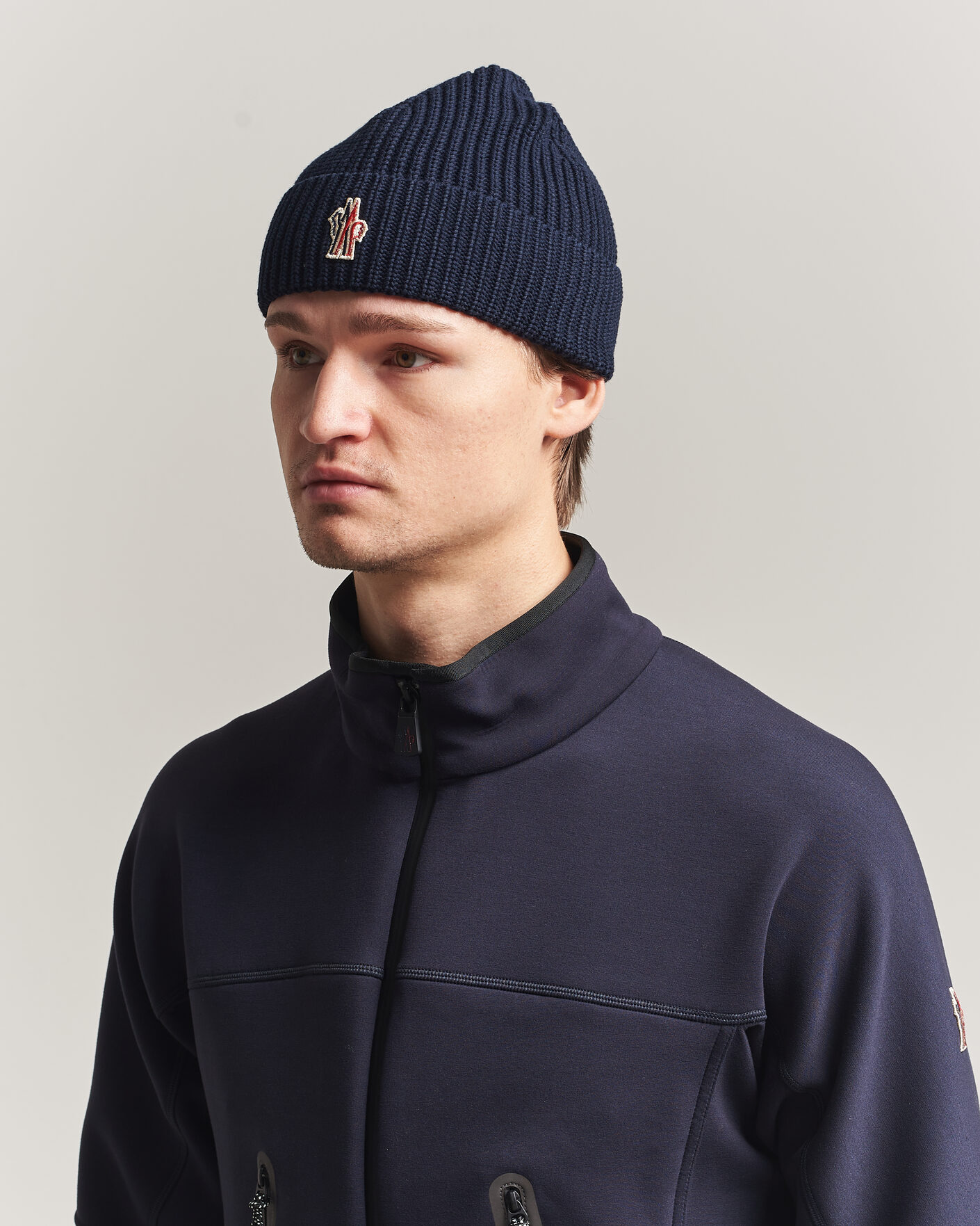 Herre | Luer | Moncler Grenoble | Rib Beanie Navy