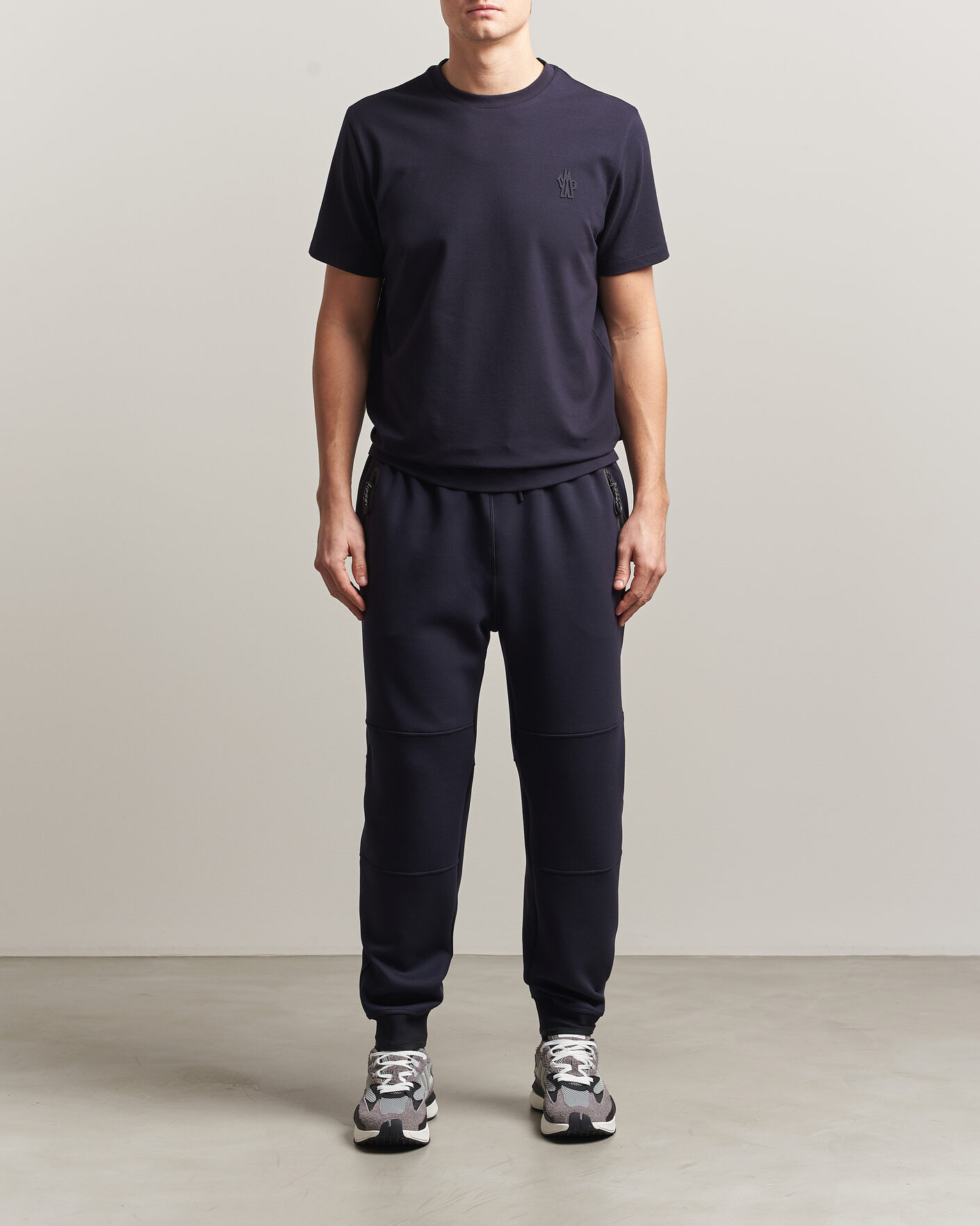 Herre | T-Shirts | Moncler Grenoble | 3-Pack Logo T-Shirts White/Grey/Black