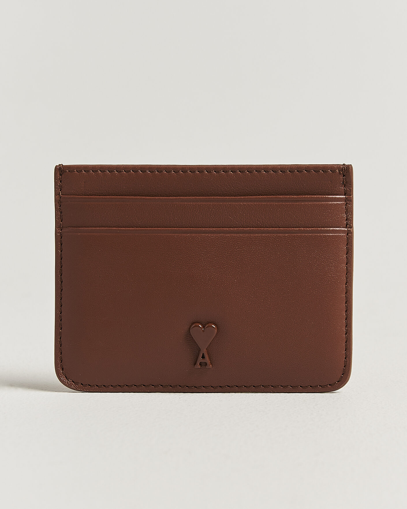 Herre | Lommebøker | AMI | Tonal Heart Logo Card Holder Caramel