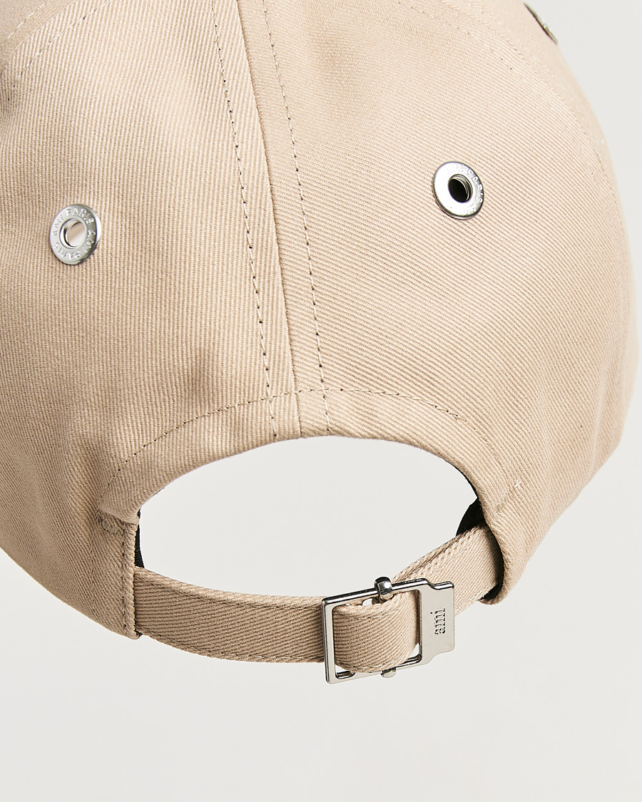 Herre | Hatter og capser | AMI | Black Heart Logo Cap Beige Taupe