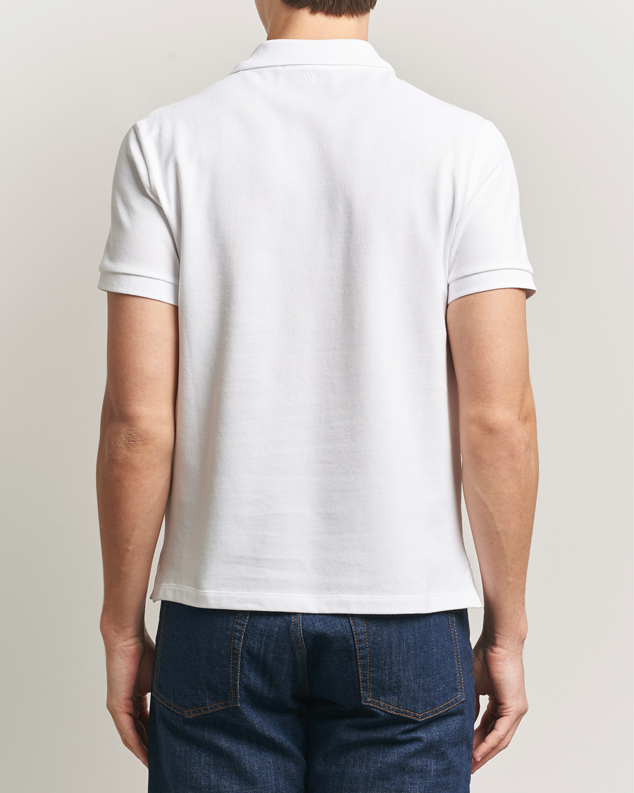 Herre | Pikéer | AMI | Contrast Heart Logo Polo White