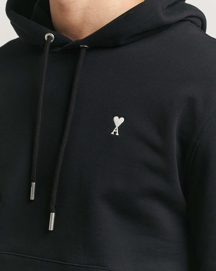 Herre | Gensere | AMI | Contrast Heart Logo Hoodie Black