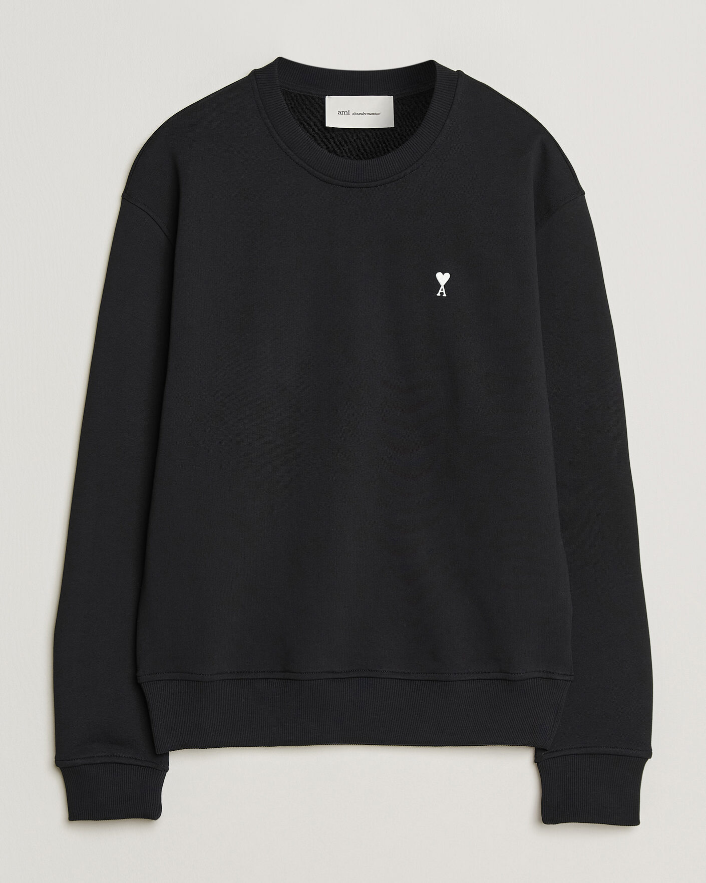 Herre | Gensere | AMI | Contrast Heart Logo Sweatshirt Black