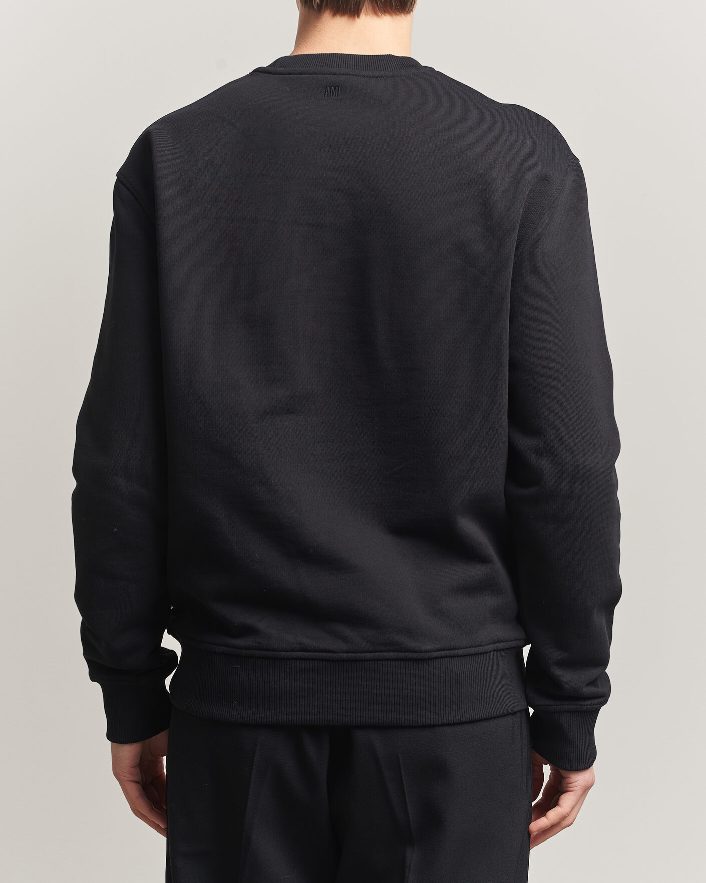 Herre | Gensere | AMI | Contrast Heart Logo Sweatshirt Black