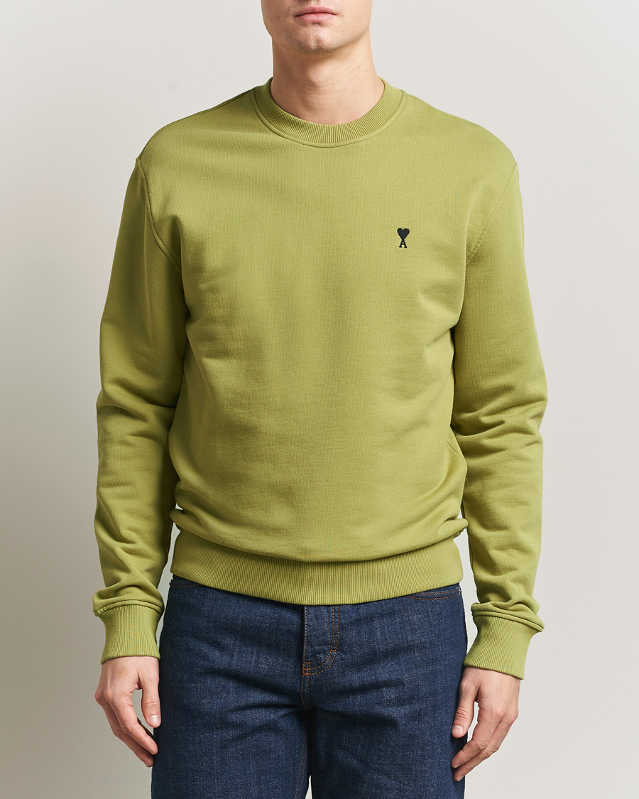 Herre | Gensere | AMI | Contrast Heart Logo Sweatshirt Matcha