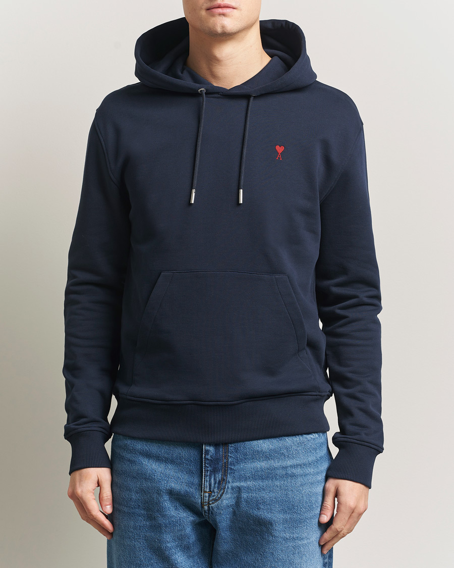 Herre | Gensere | AMI | Heart Logo Hoodie Navy