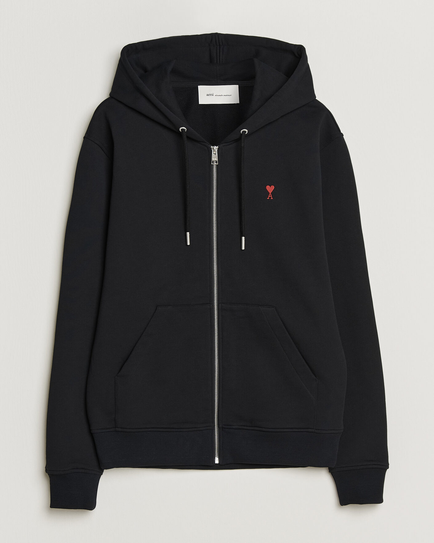 Herre | Gensere | AMI | Heart Logo Full Zip Hoodie Black