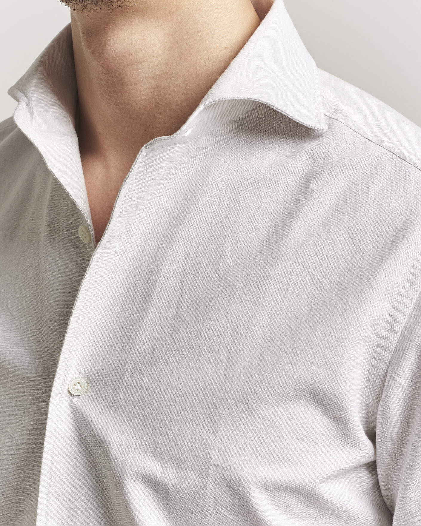 Herre | Skjorter | 100Hands | Washed Oxford Shirt Grey