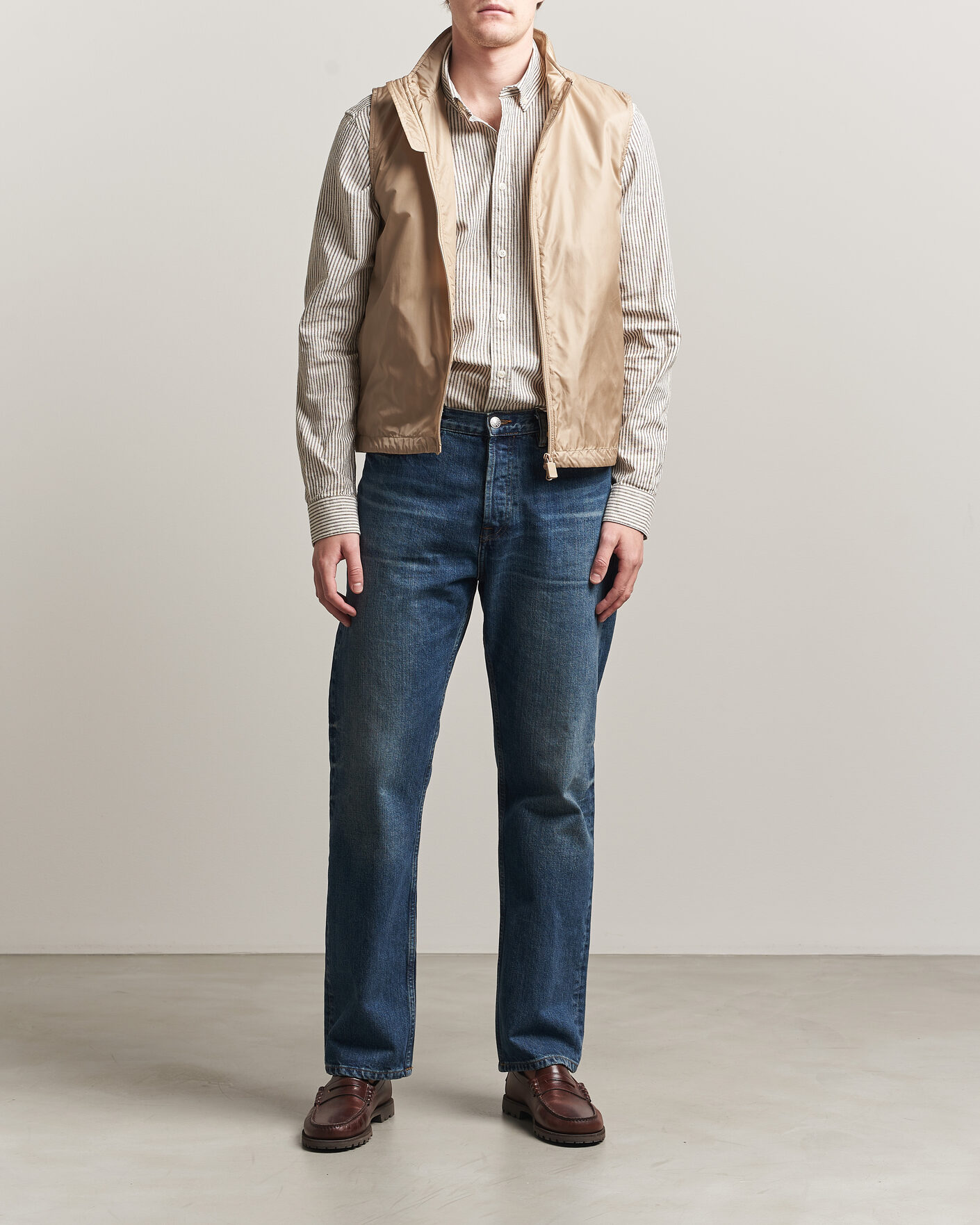 Herre | Vester | Aspesi | Vernes Nylon Gilet Beige