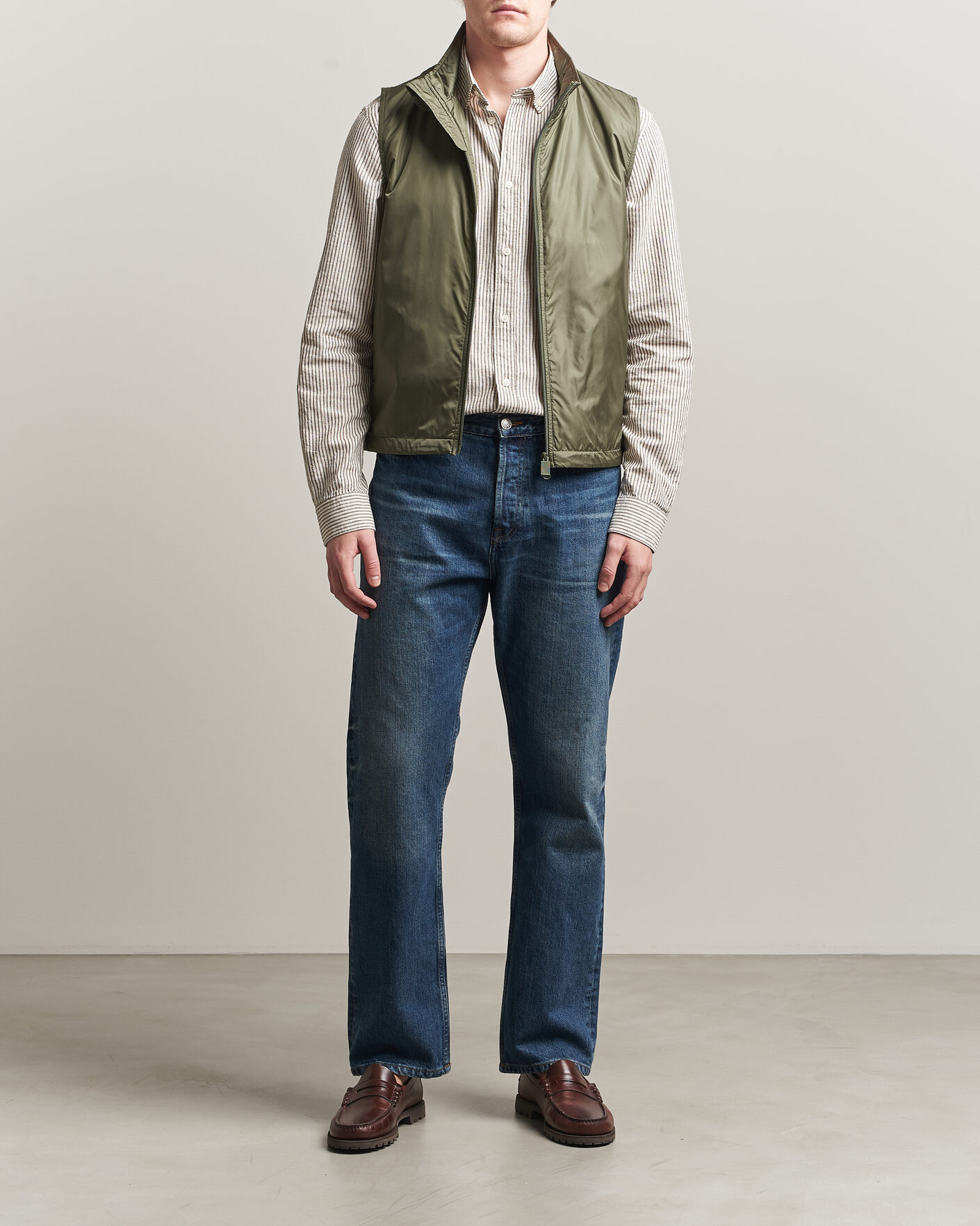 Herre | Vester | Aspesi | Vernes Nylon Gilet Olive
